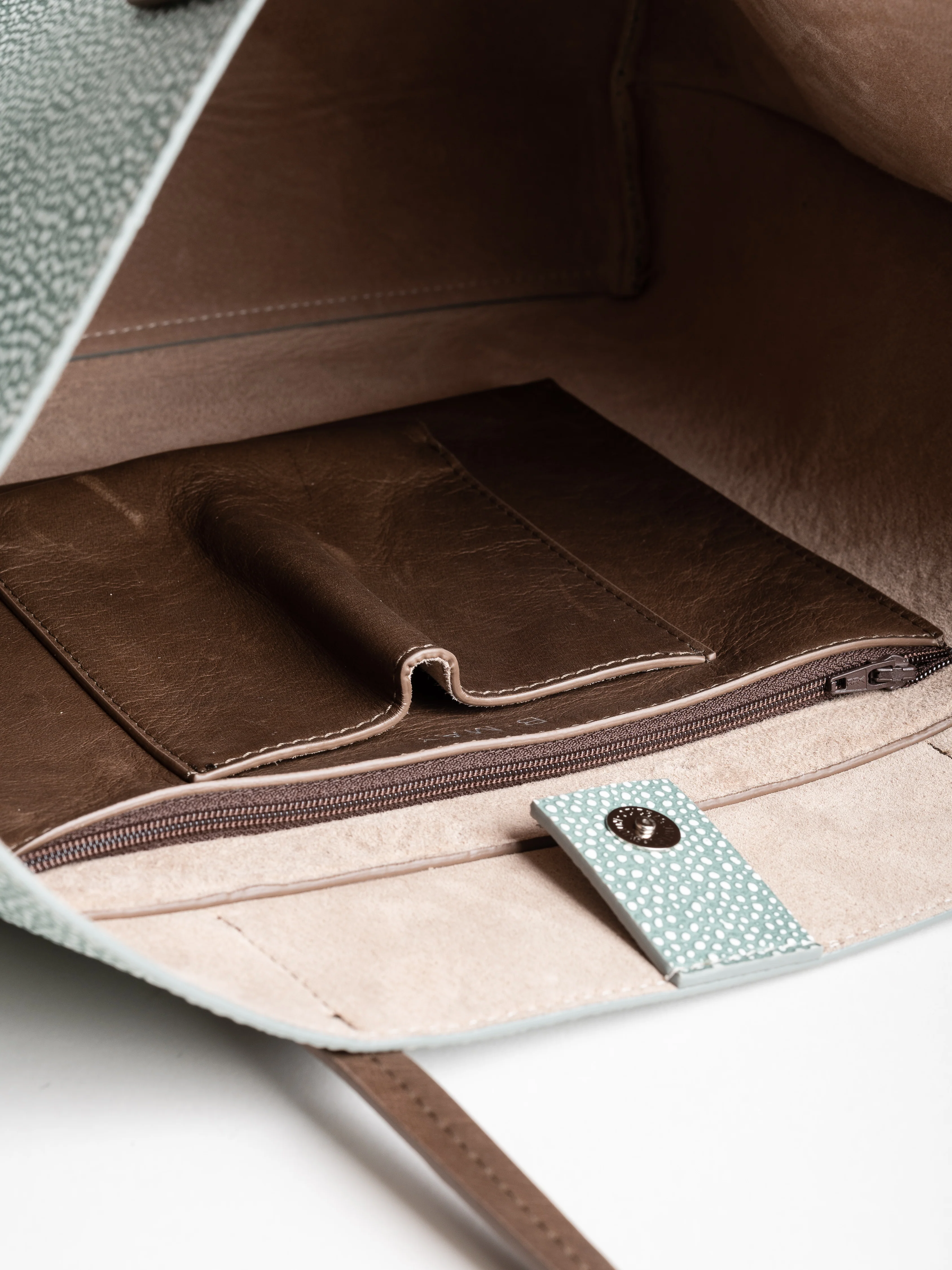 classic shopper - azure shagreen - Image 4