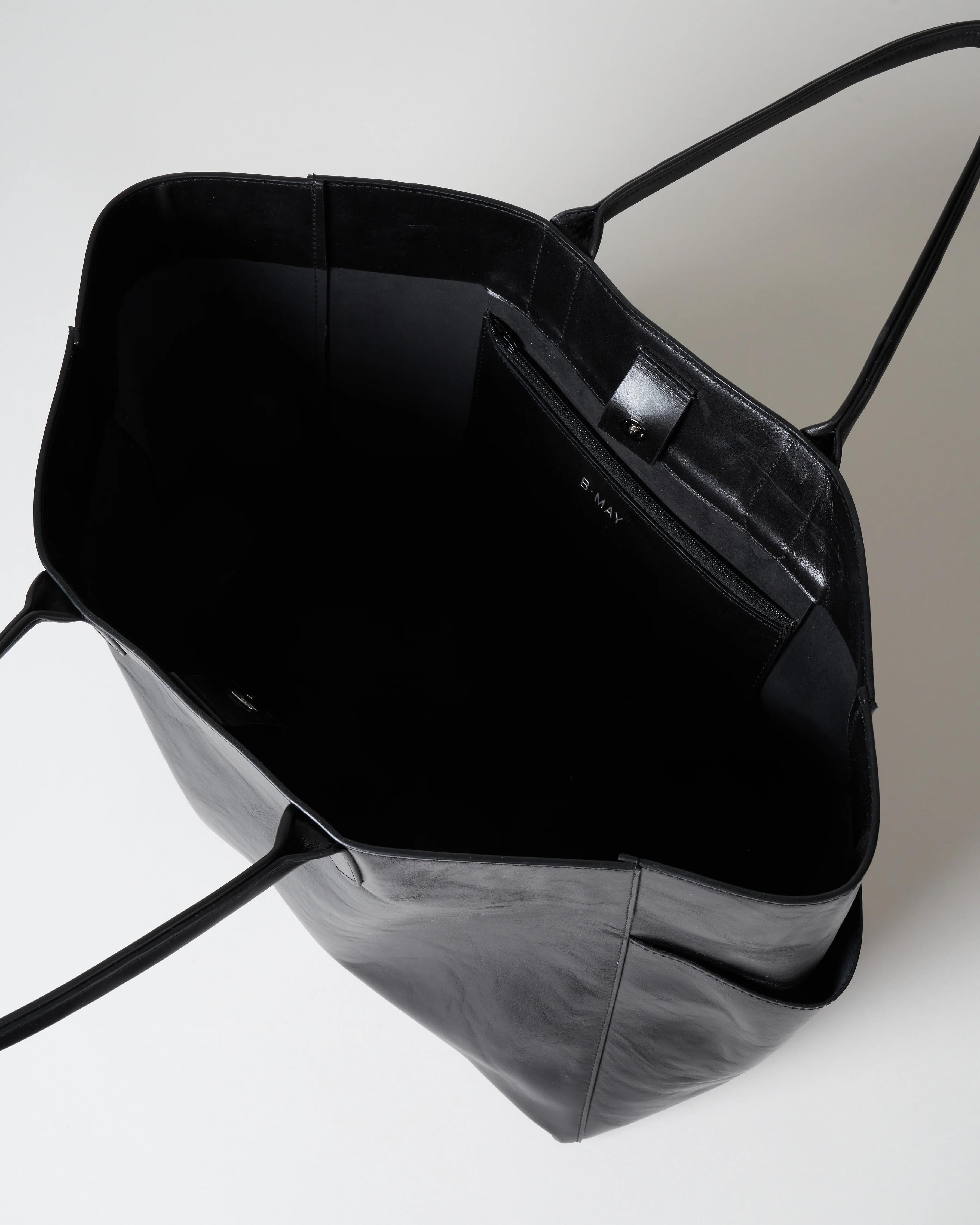 extra large pocket tote - black vintage - Image 3