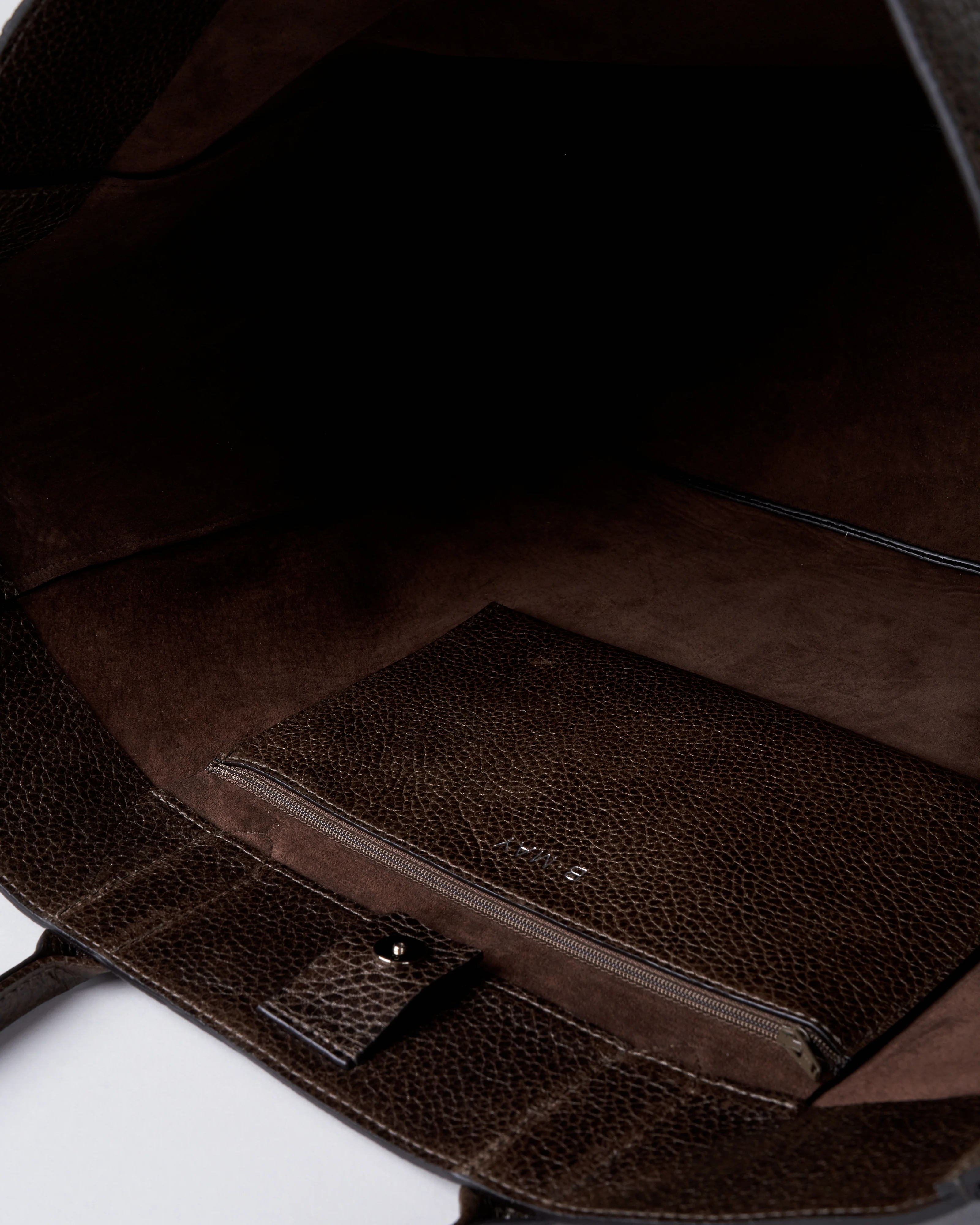 extra large pocket tote - dark khaki ovino - Image 4