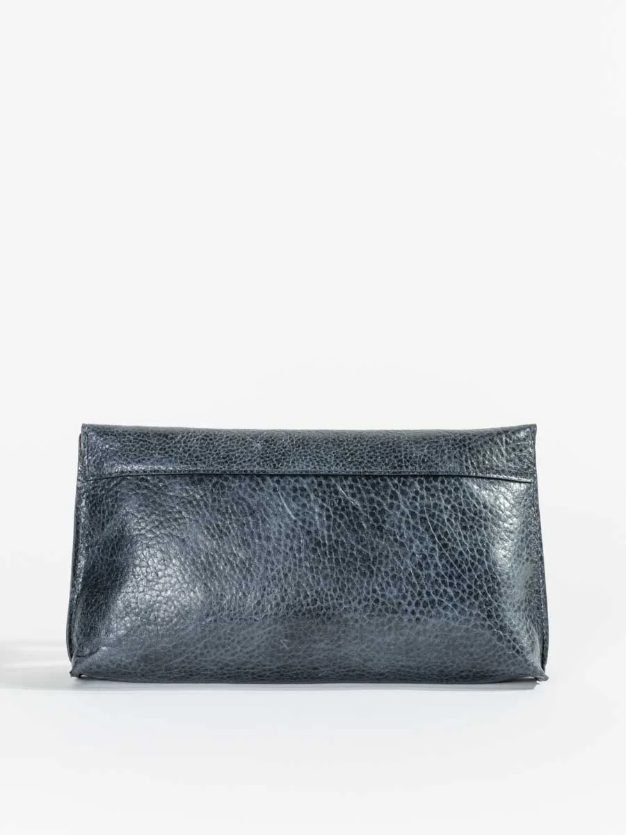 foldover clutch - navy - Image 3