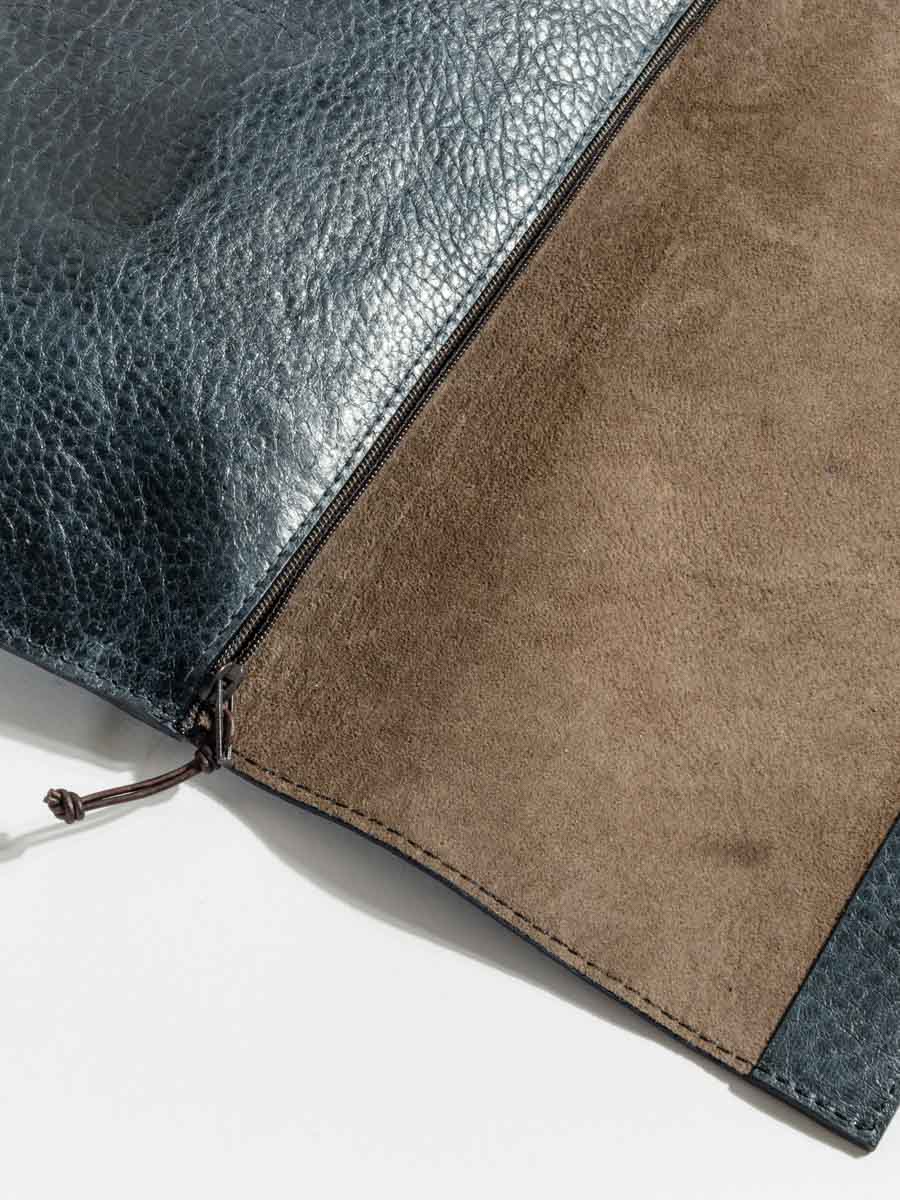 foldover clutch - navy - Image 4
