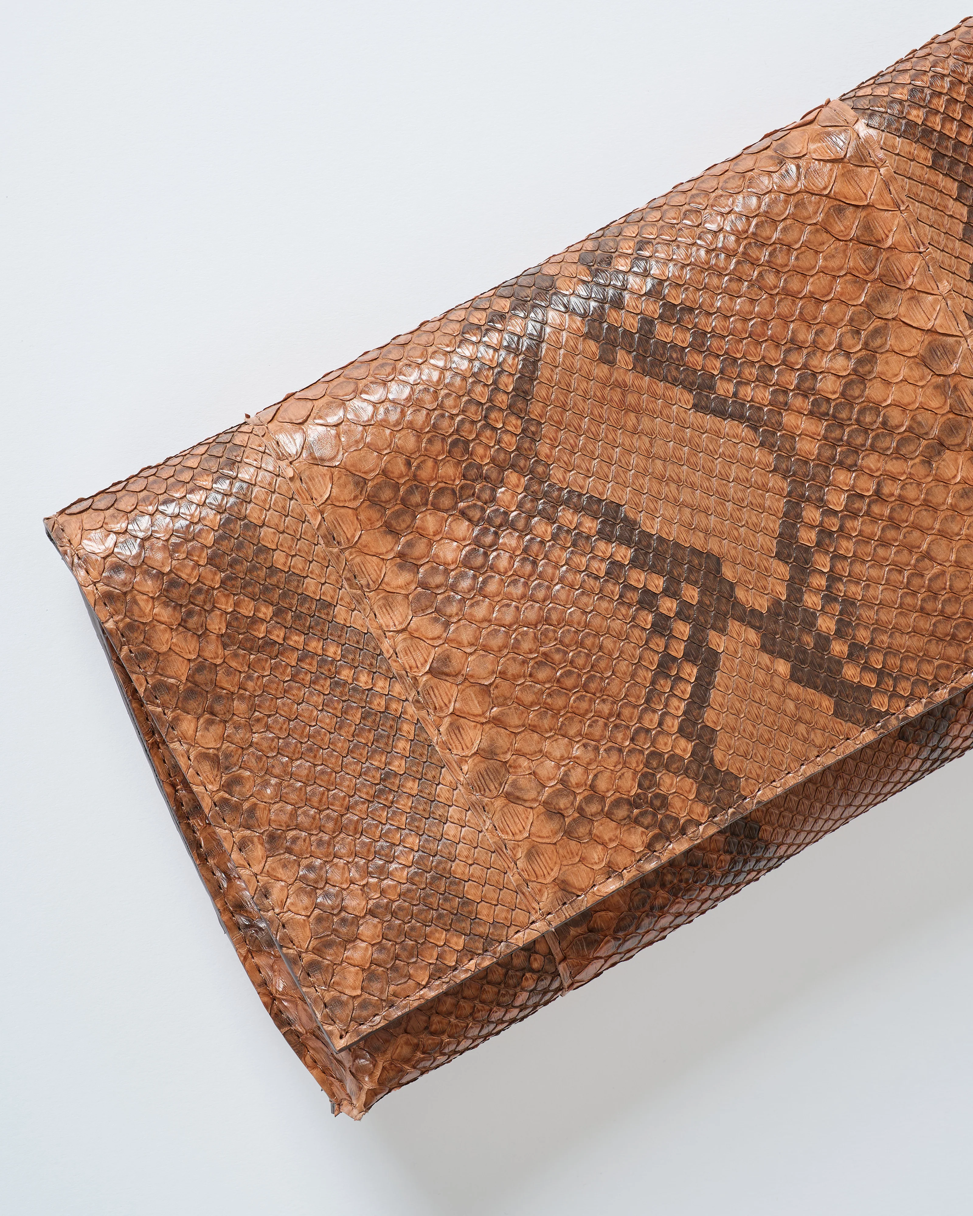 foldover clutch python - Image 2