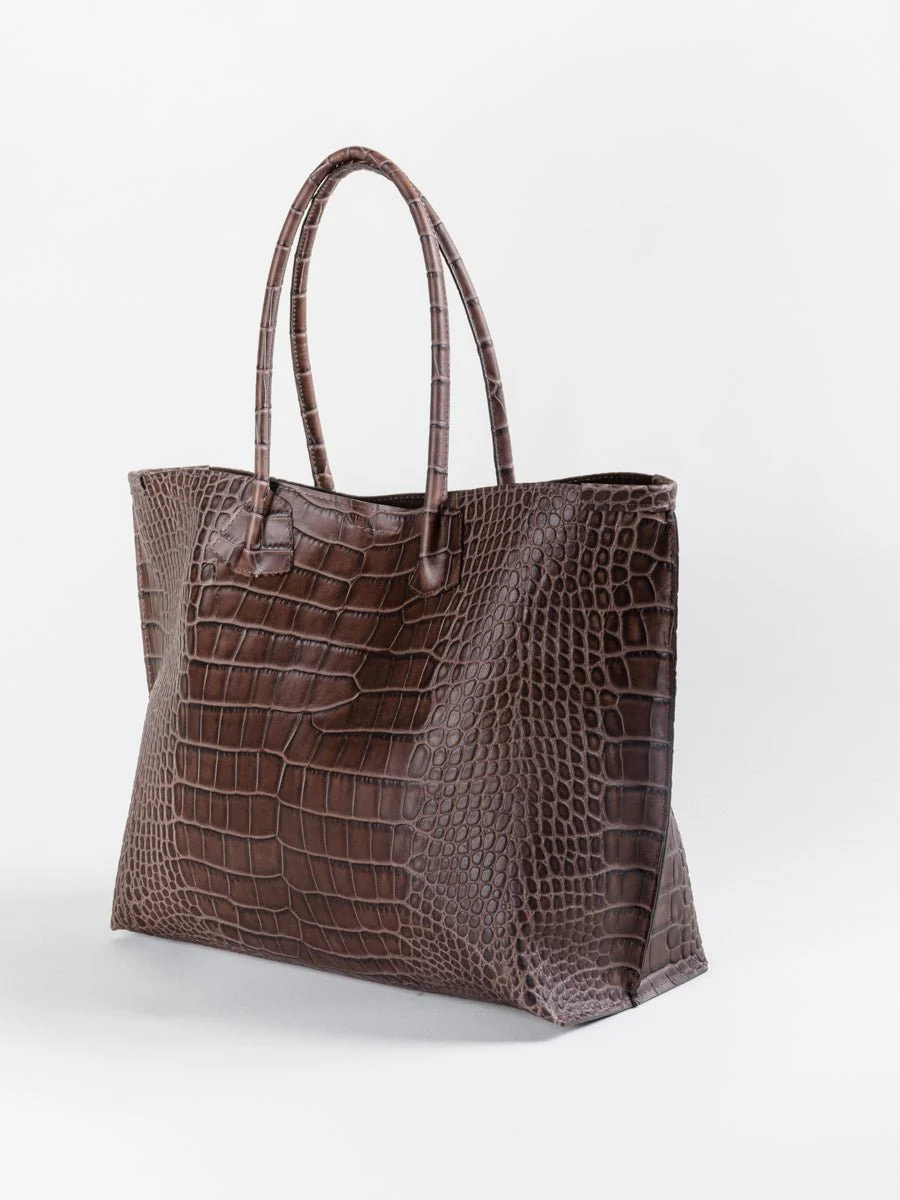 market tote - mocha - Image 2