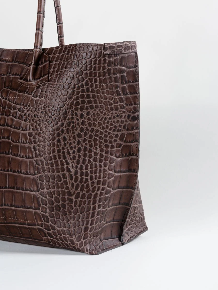 market tote - mocha - Image 3