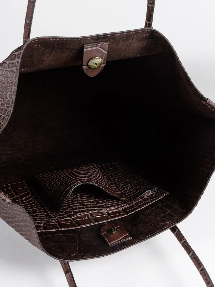 market tote - mocha - Image 4