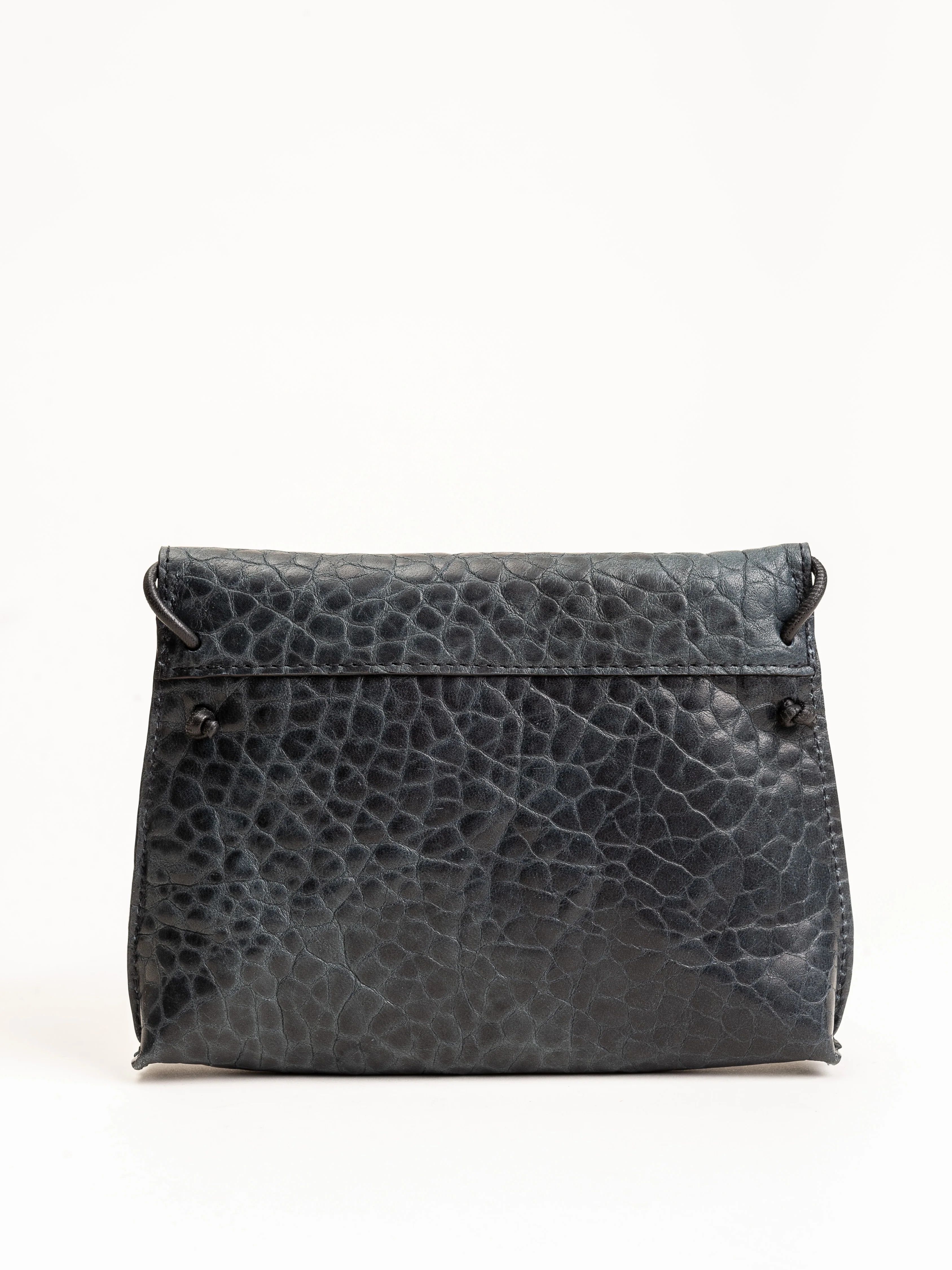 large puckered tote - blue sheepskin - Image 6