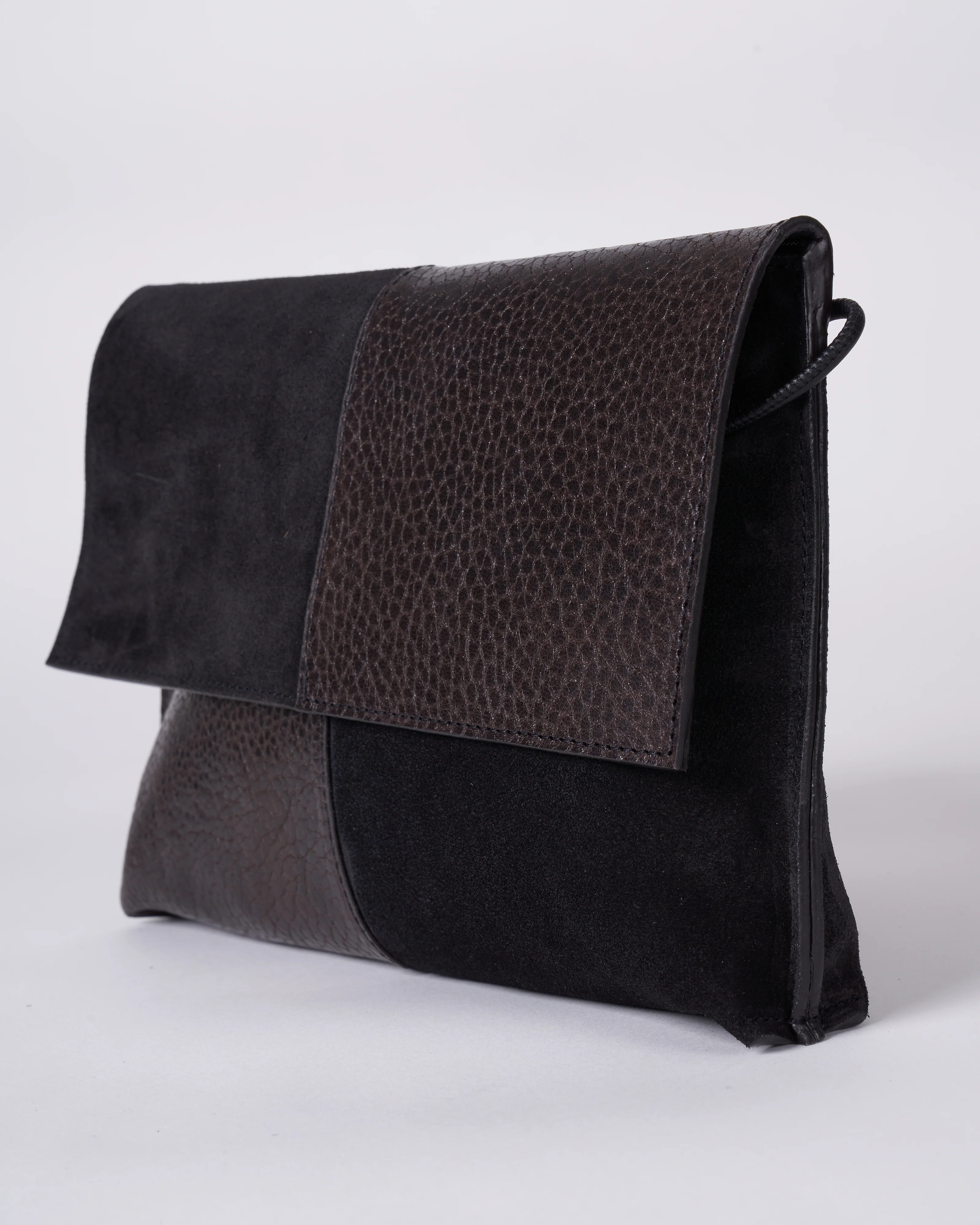 large strappy foldover - 2 tone graphite - Image 3