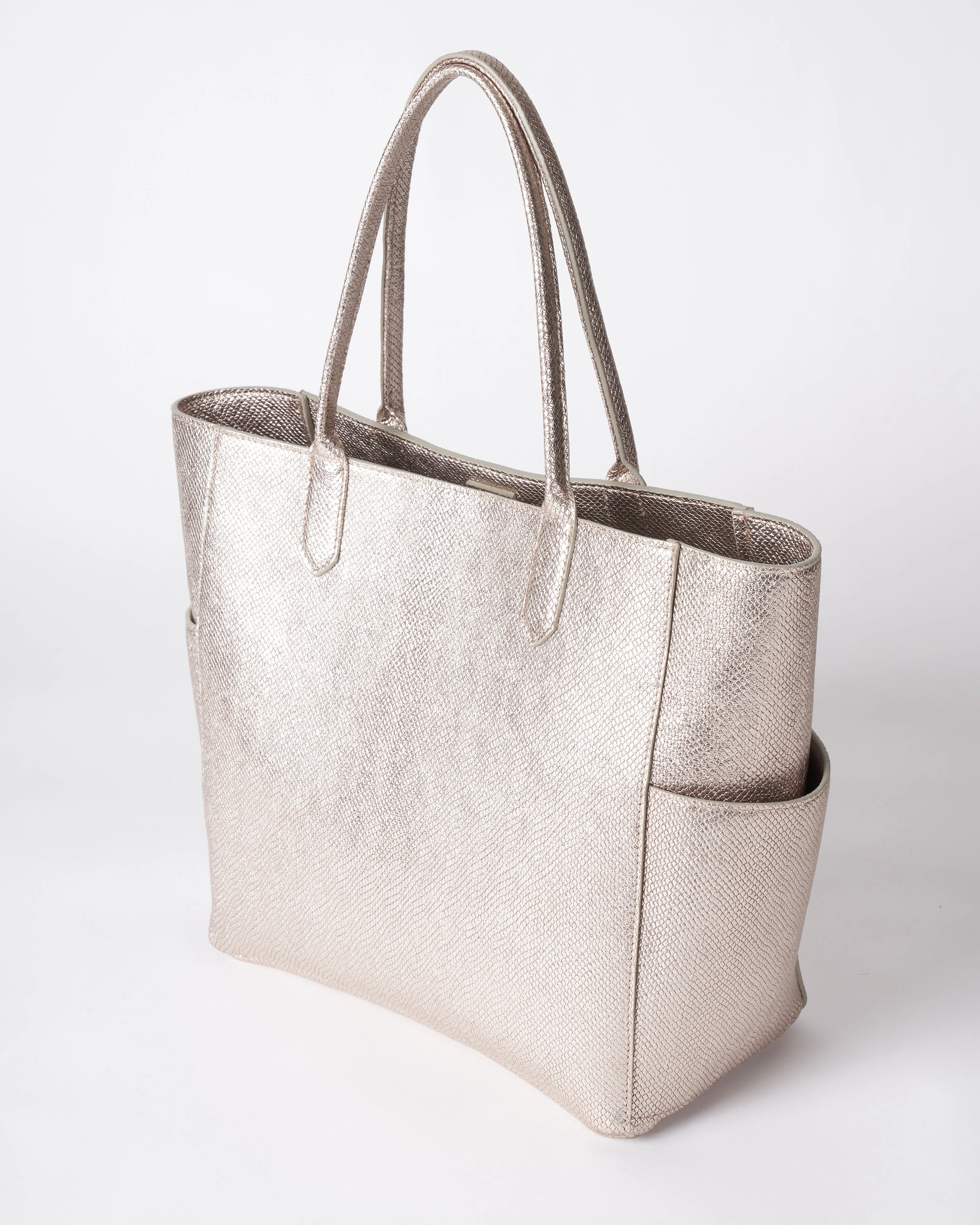 medium pocket tote - silver serpent - Image 3