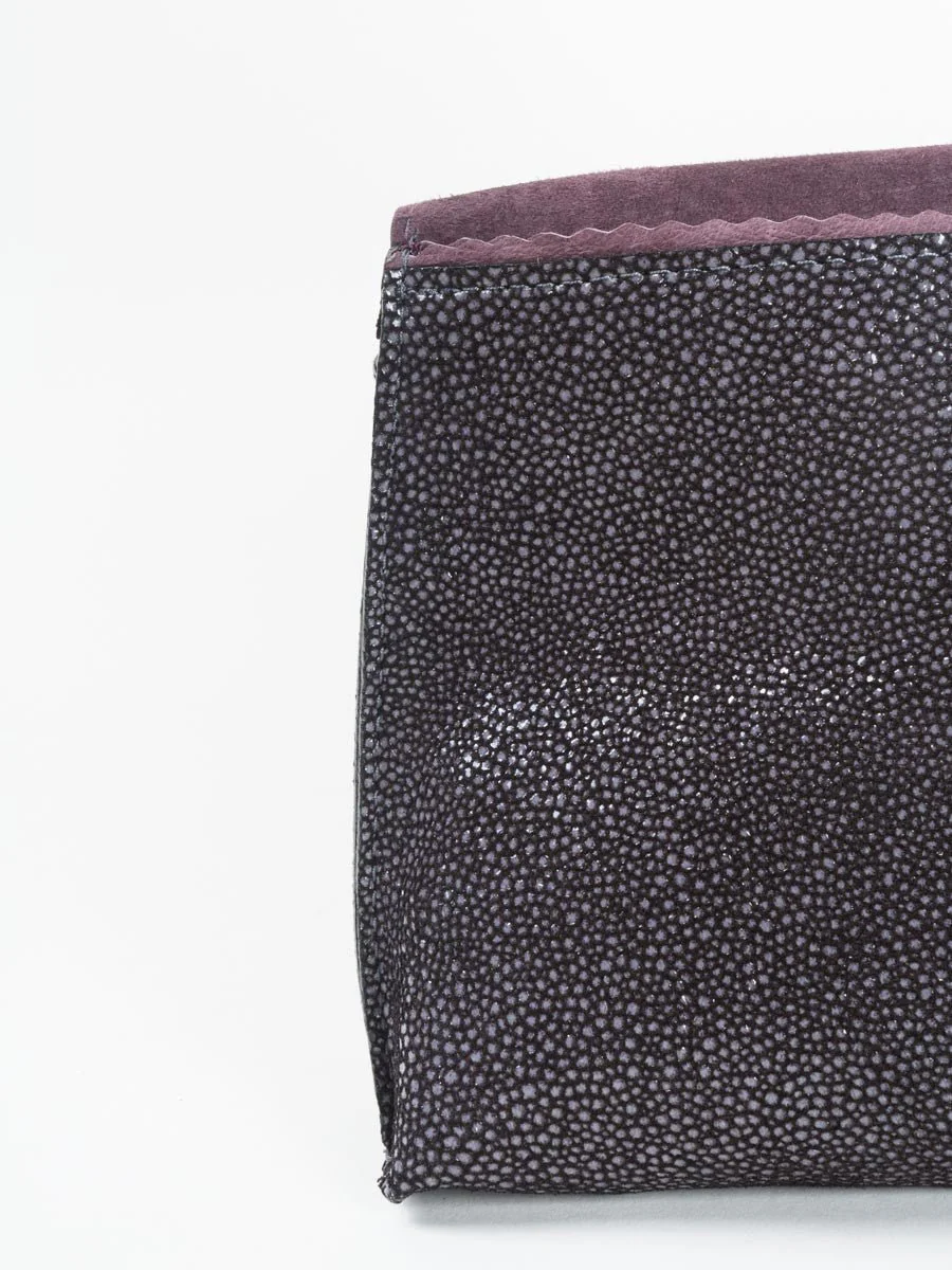 shagreen strappy foldover - Image 3