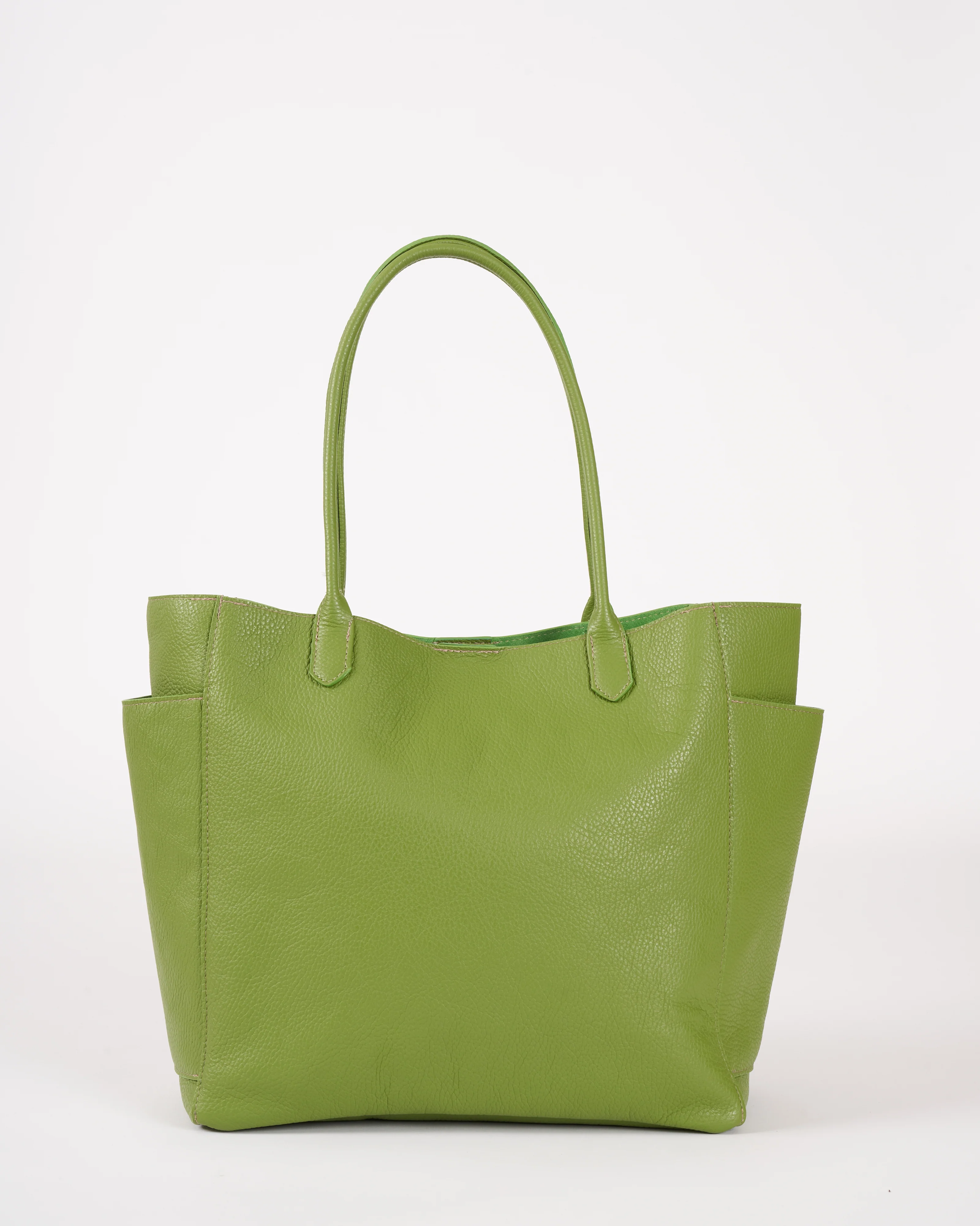 slouchy pocket tote - leaf calf - Image 4