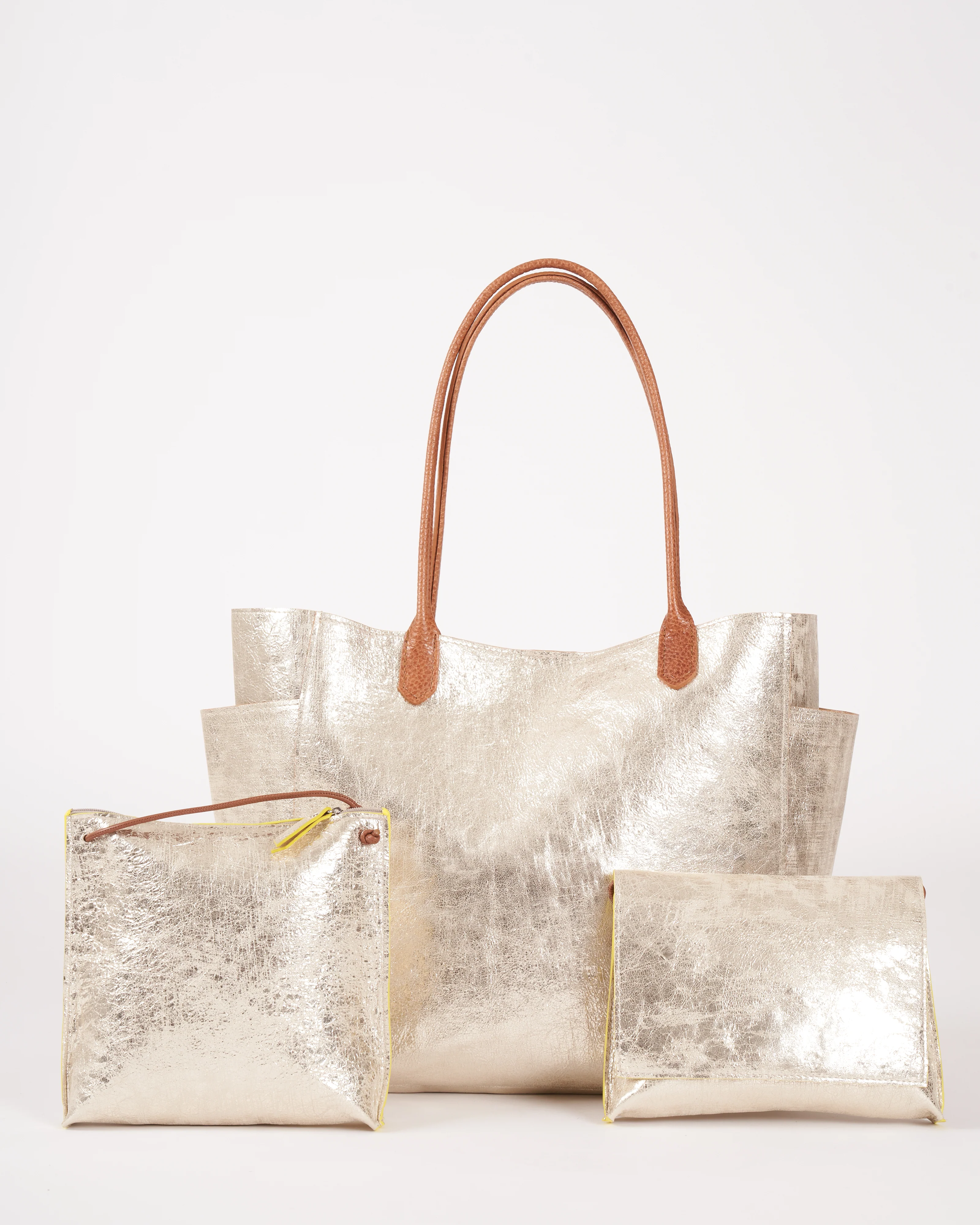 slouchy pocket tote - prosecco - Image 2