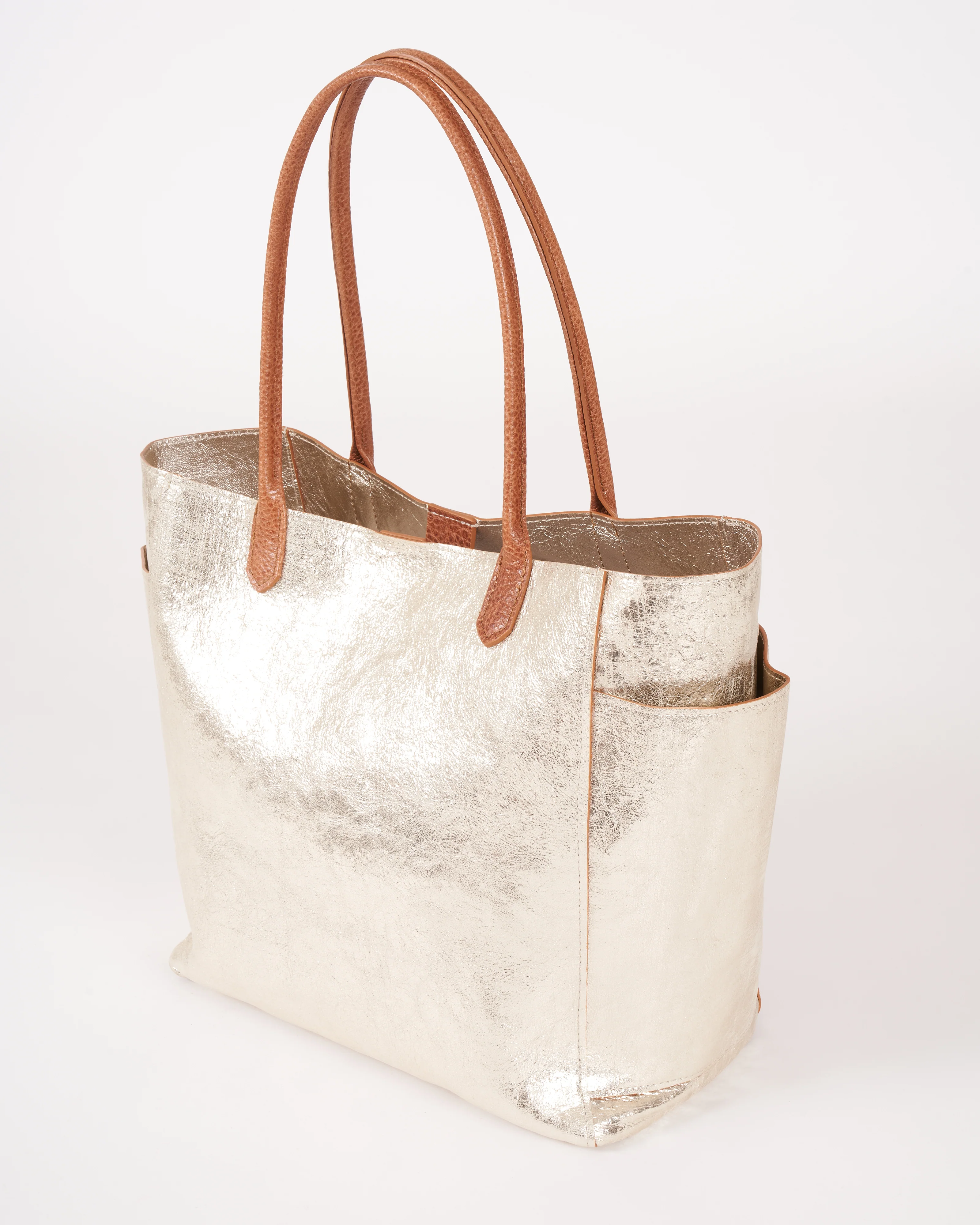 slouchy pocket tote - prosecco - Image 3
