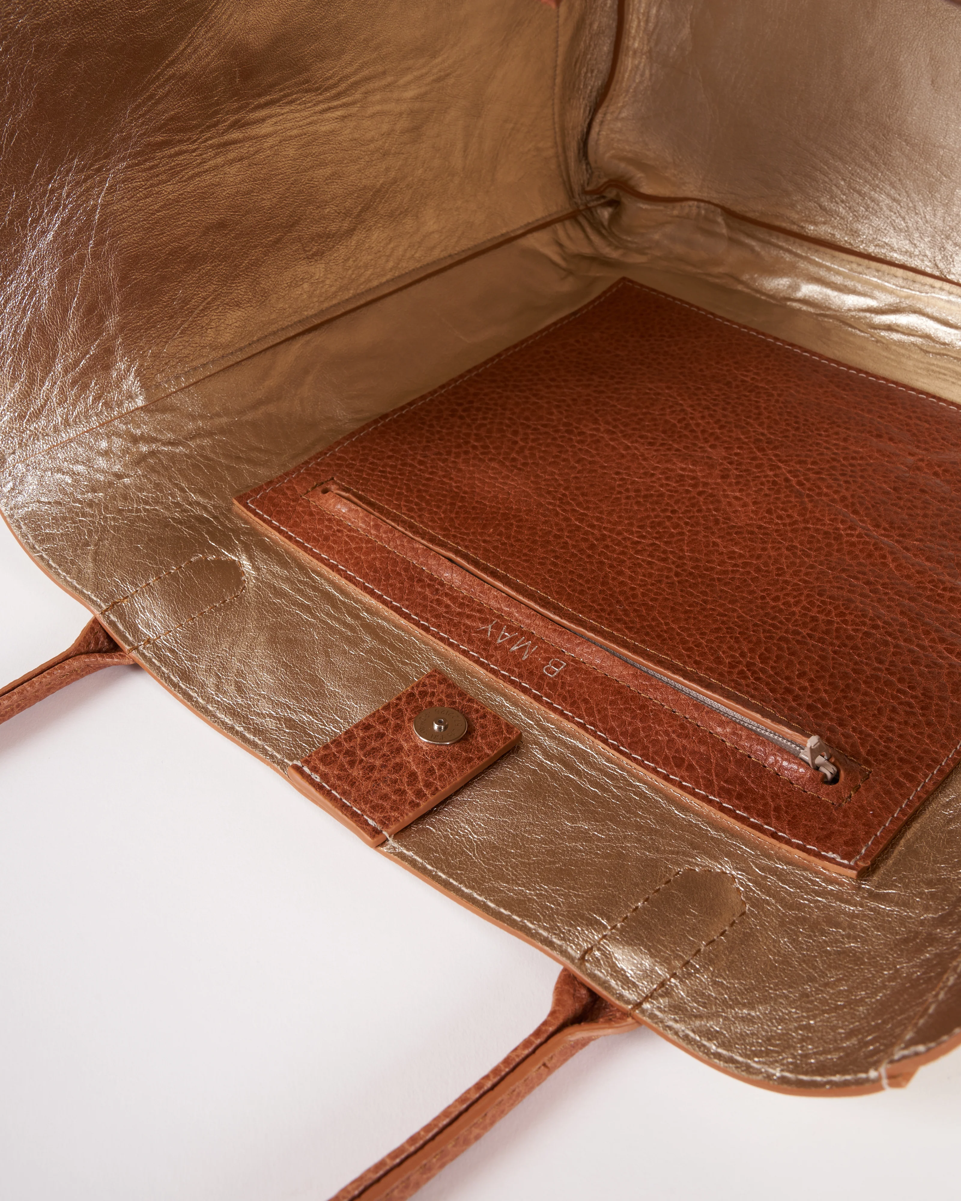 slouchy pocket tote - prosecco - Image 5