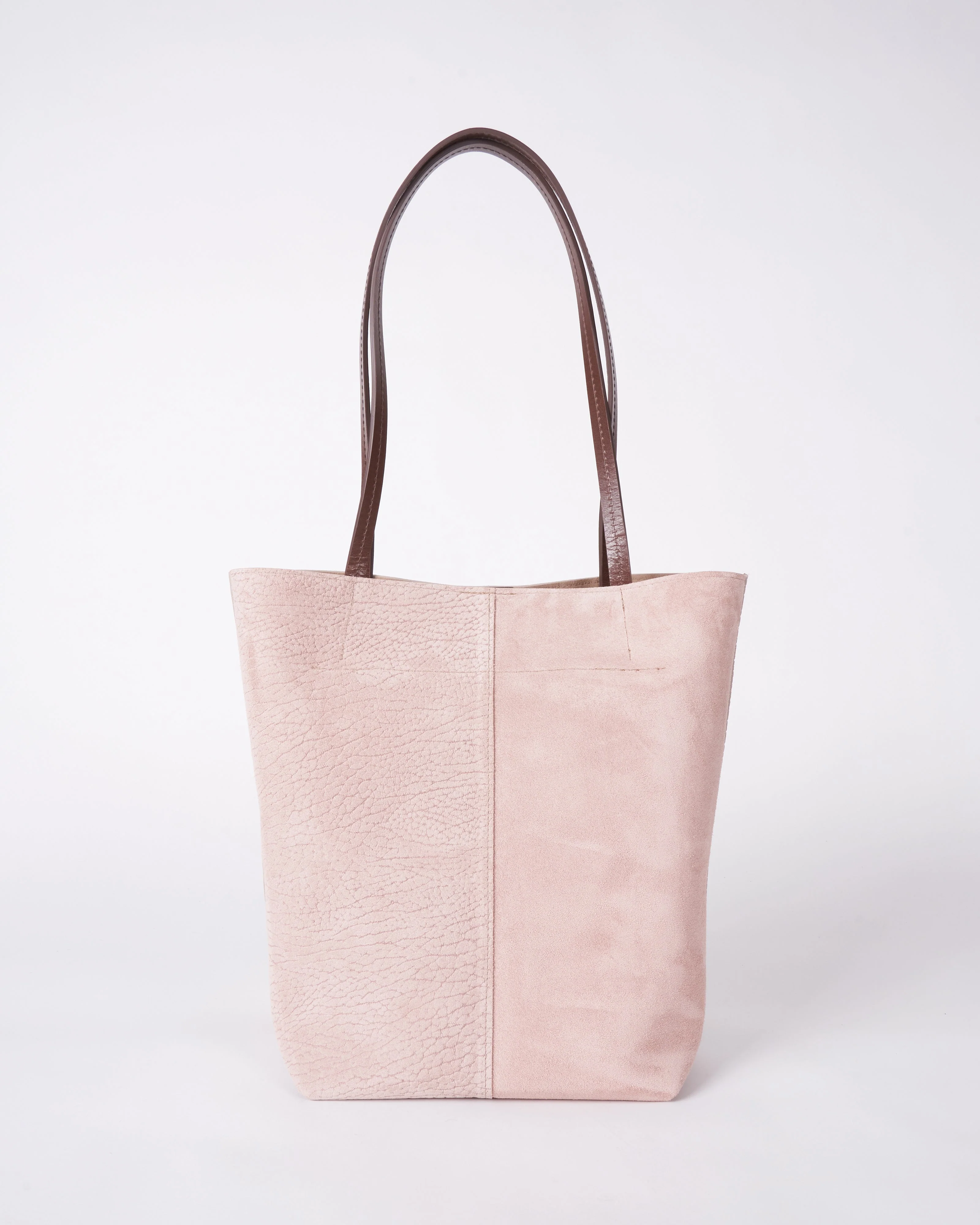 small essential tote - blush suede - Image 2