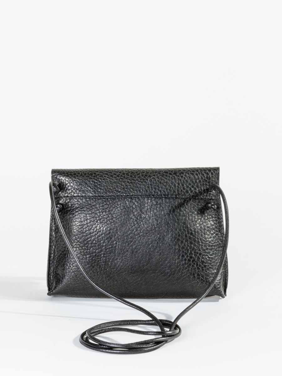 strappy foldover - black grained - Image 3