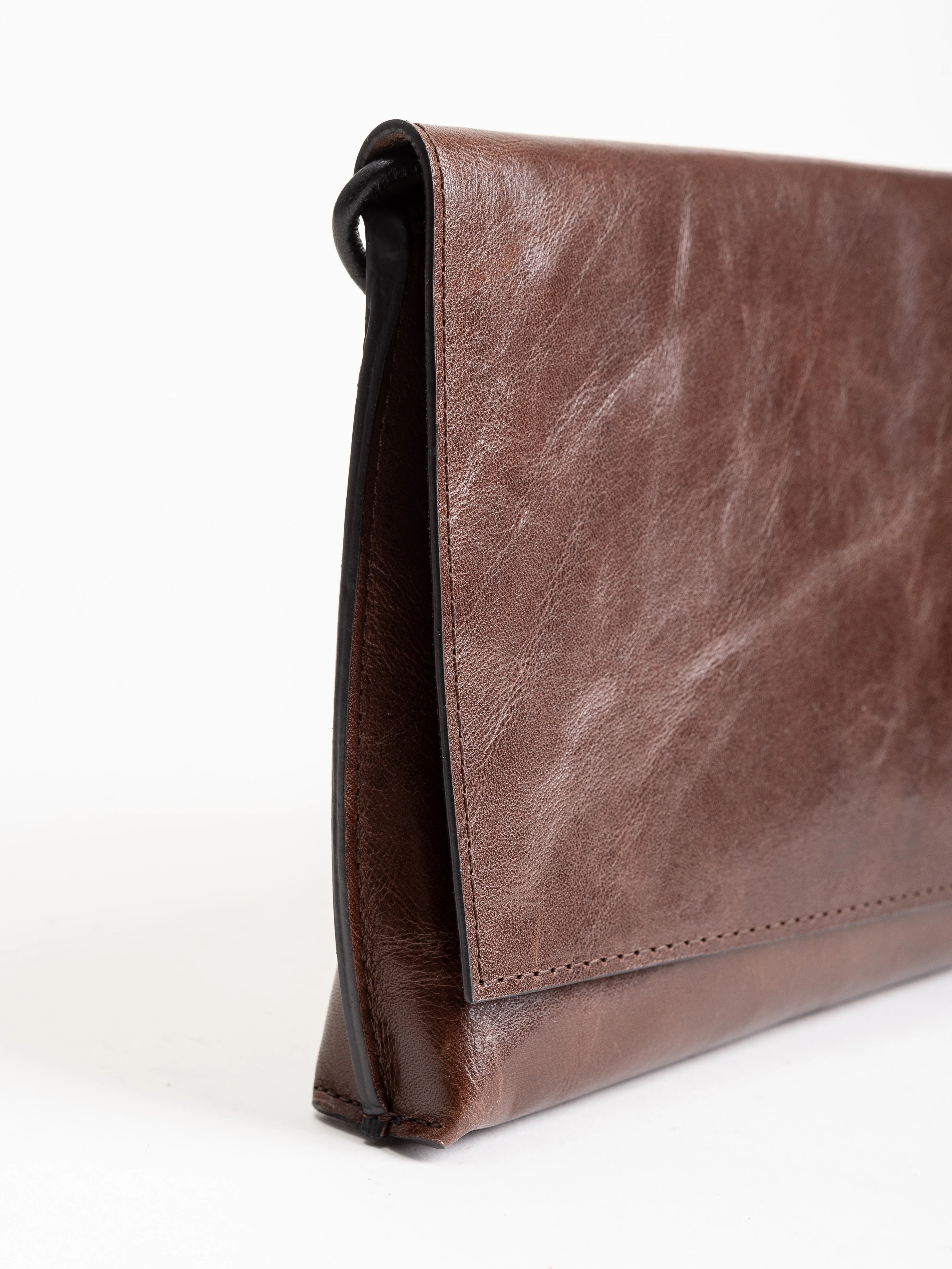 strappy foldover - brown vintage - Image 3