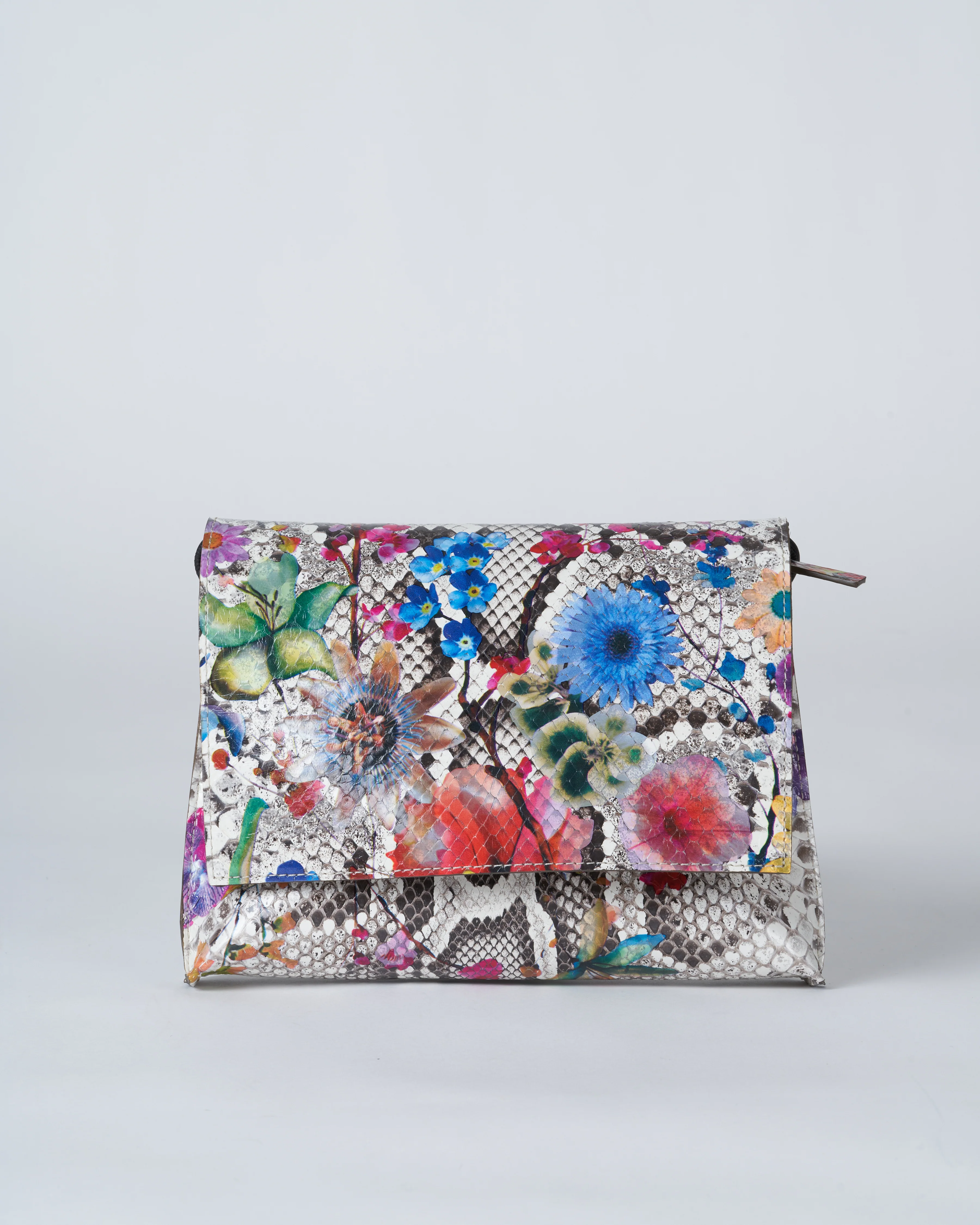 strappy foldover - floral python - Image 2