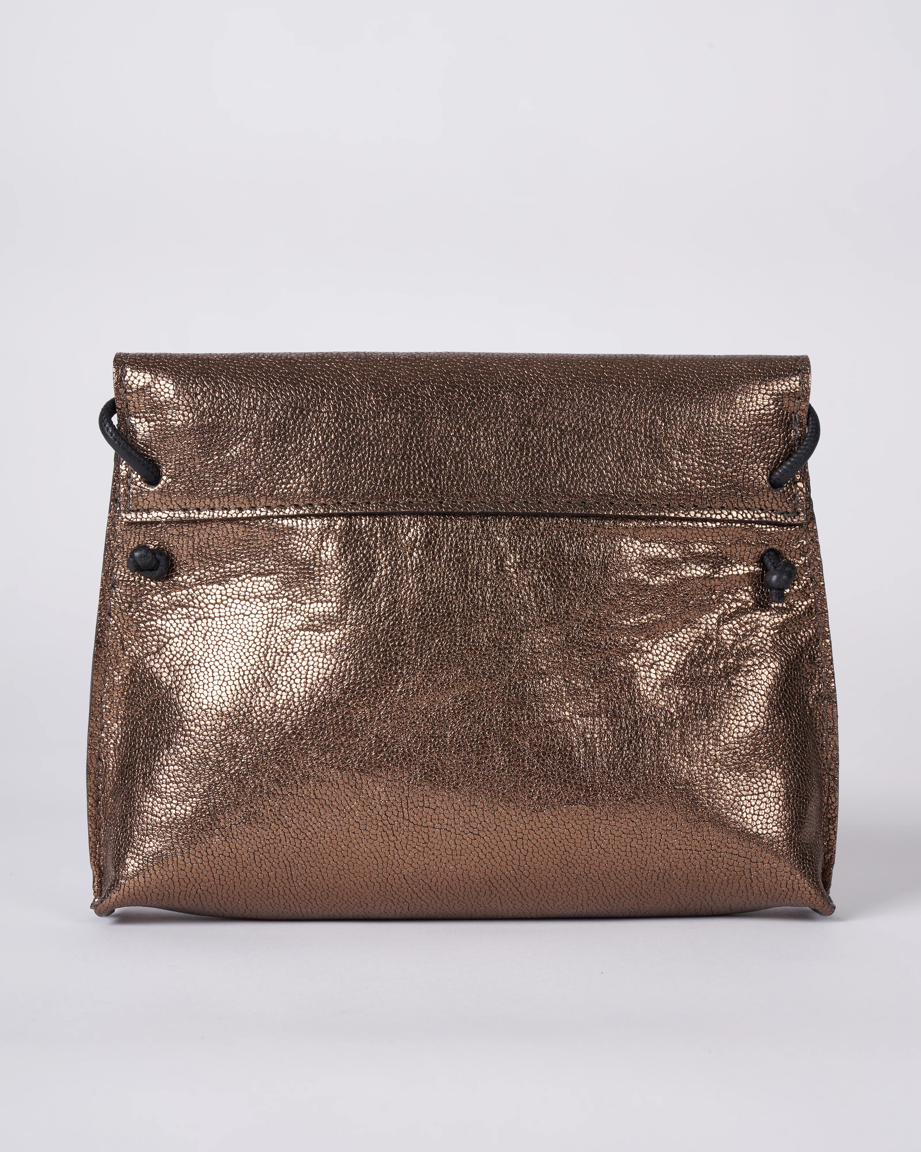 strappy foldover - gold embossed dots - Image 2