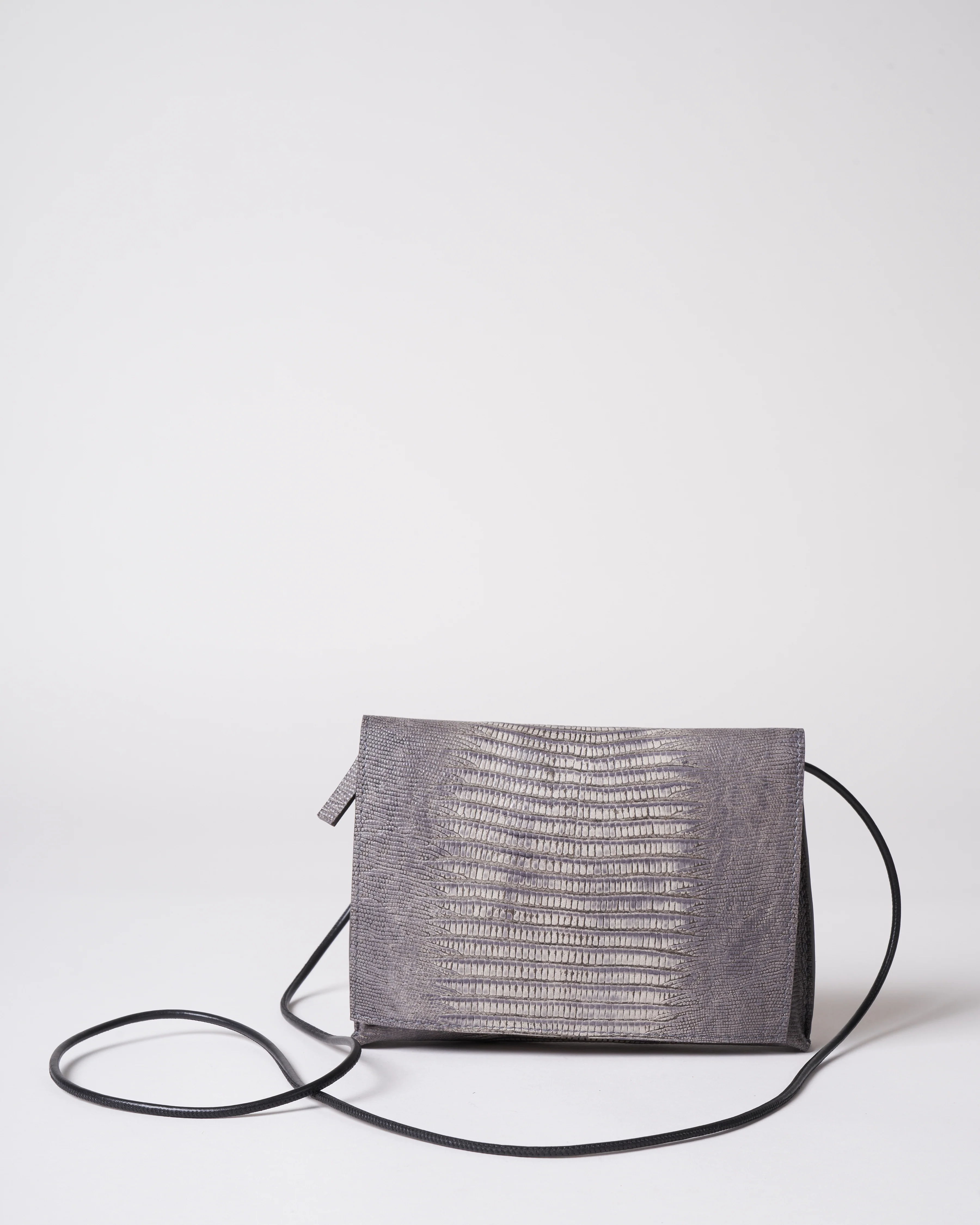 strappy foldover - gray lizard - Image 2