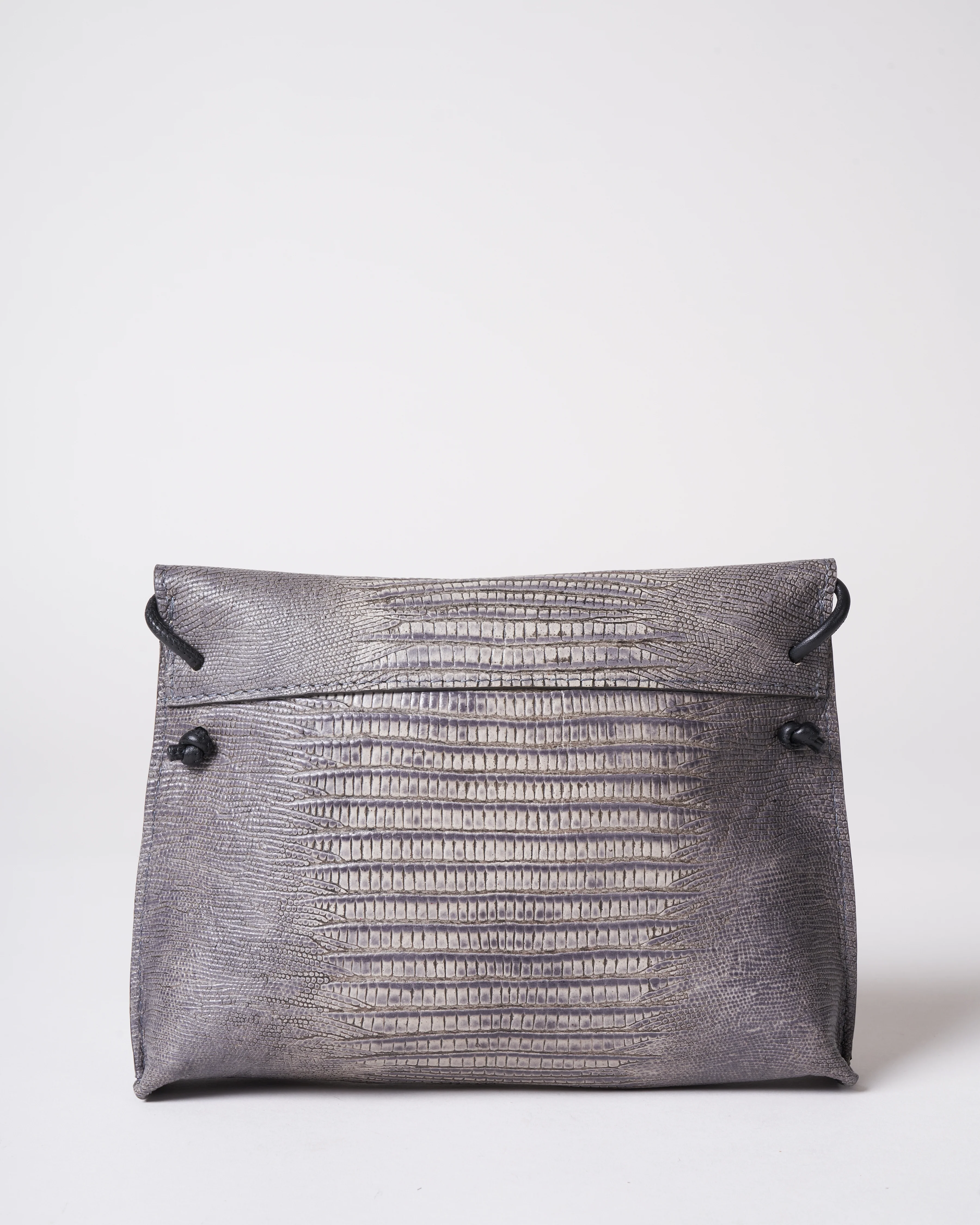 strappy foldover - gray lizard - Image 3
