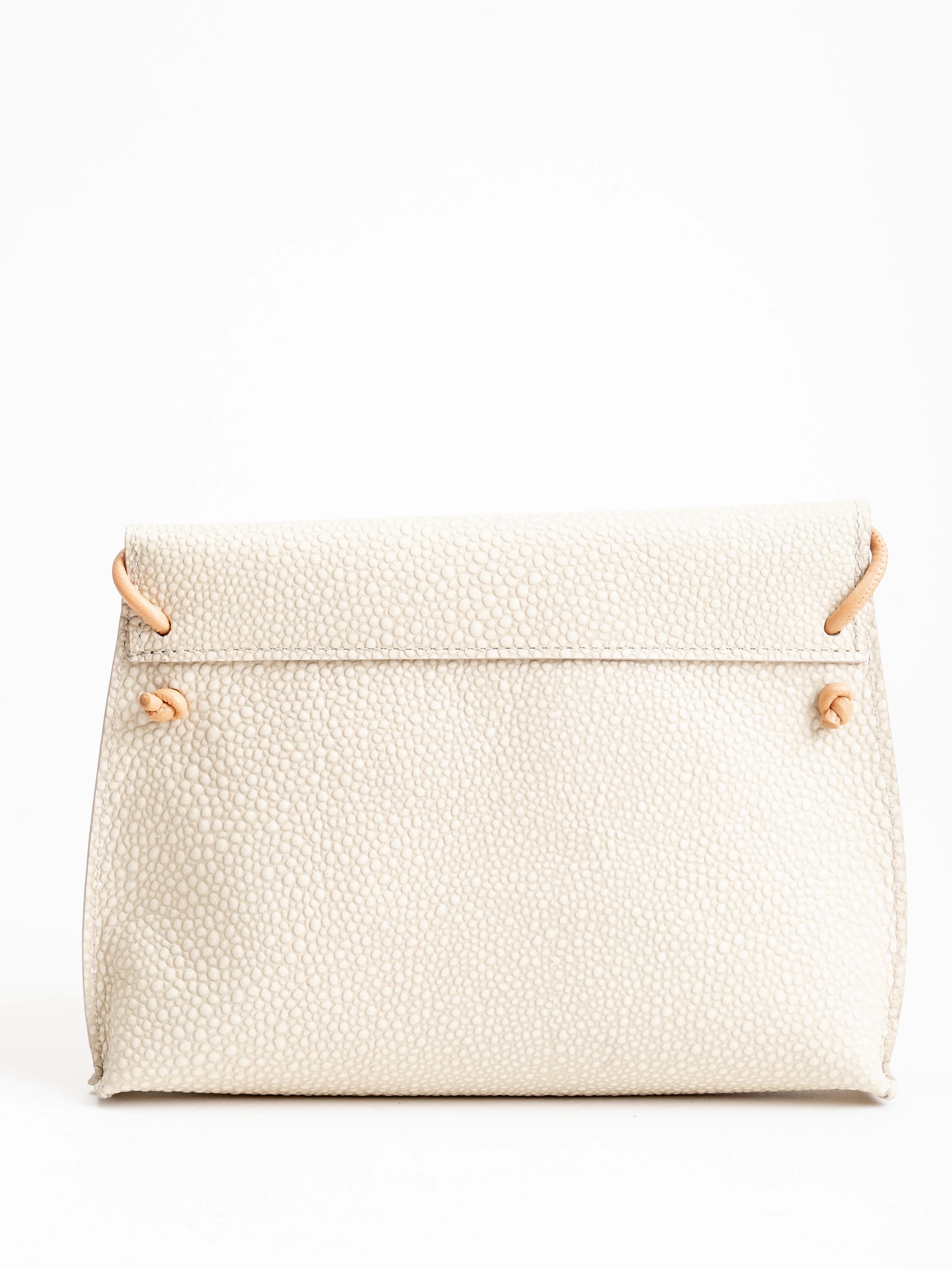 strappy foldover - ivory shagreen - Image 2