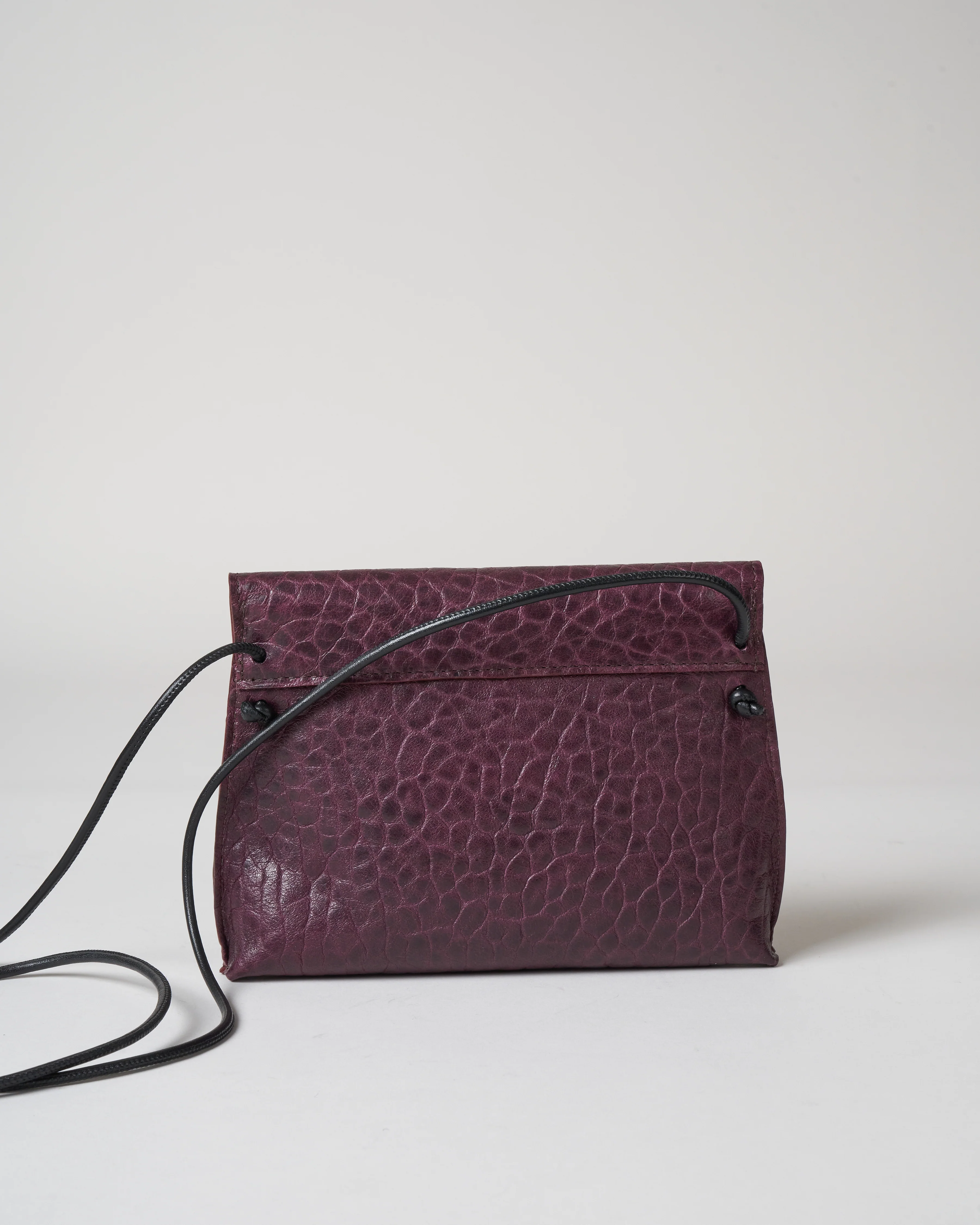 strappy foldover - mulberry pebble - Image 2