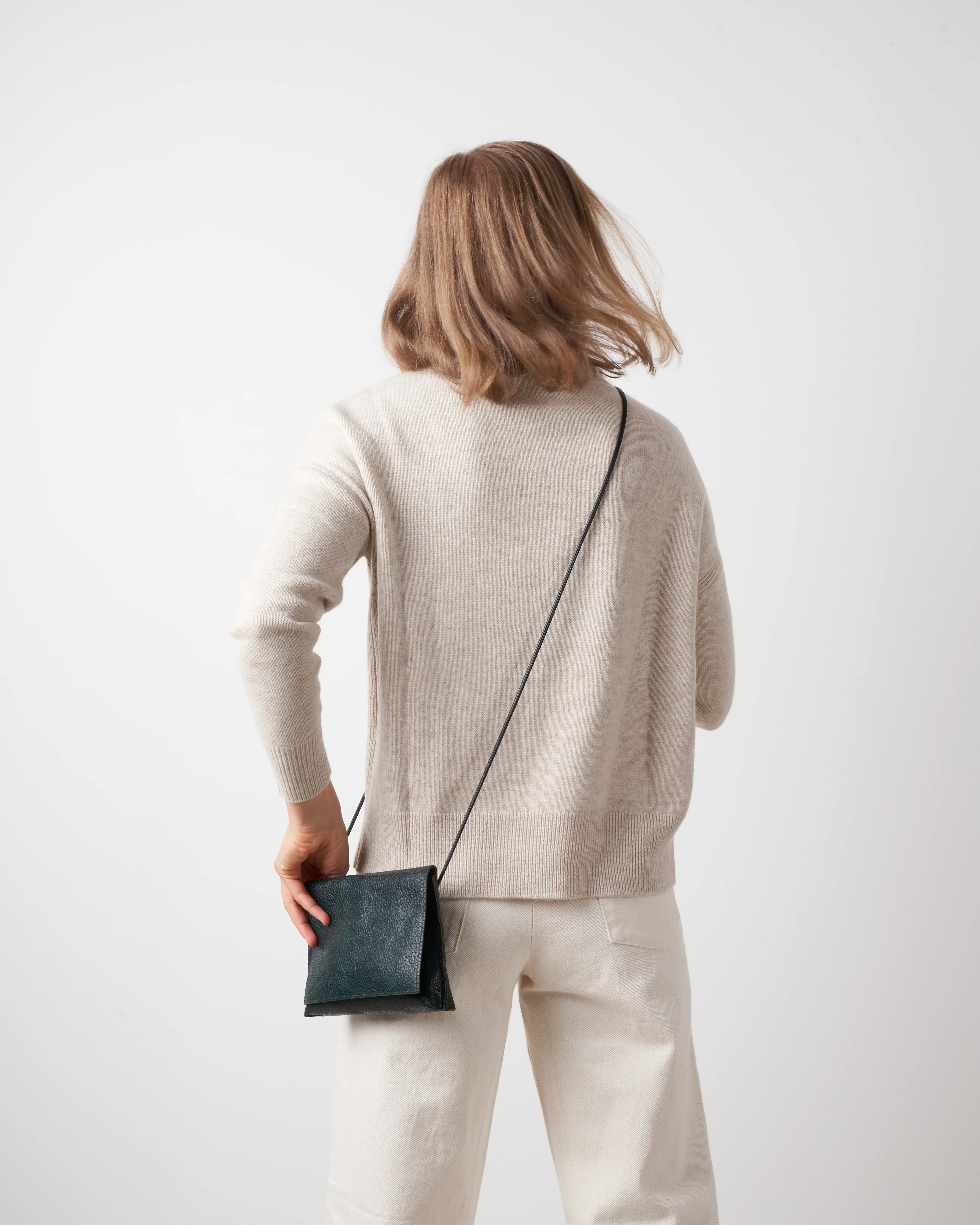 strappy foldover - pine ovino - Image 2