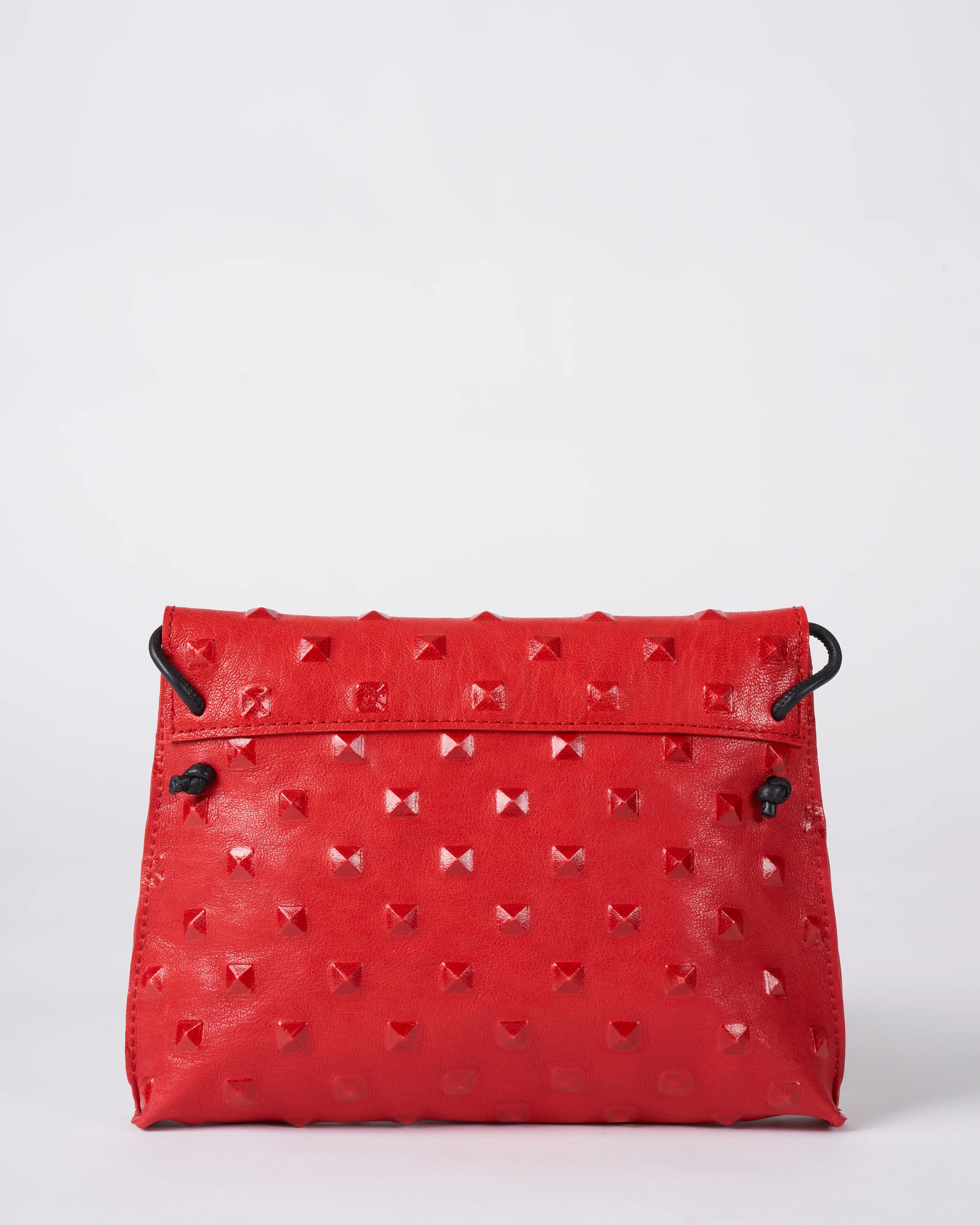 strappy foldover - red stud - Image 2
