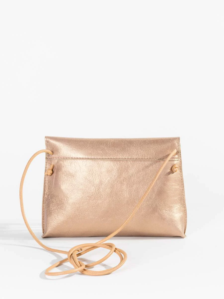 strappy foldover - rose gold - Image 2