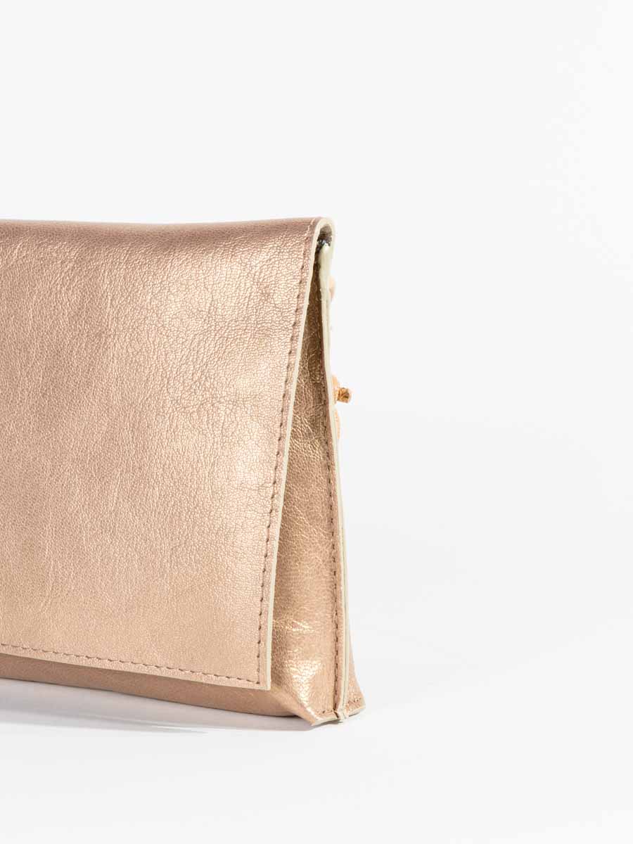 strappy foldover - rose gold - Image 3