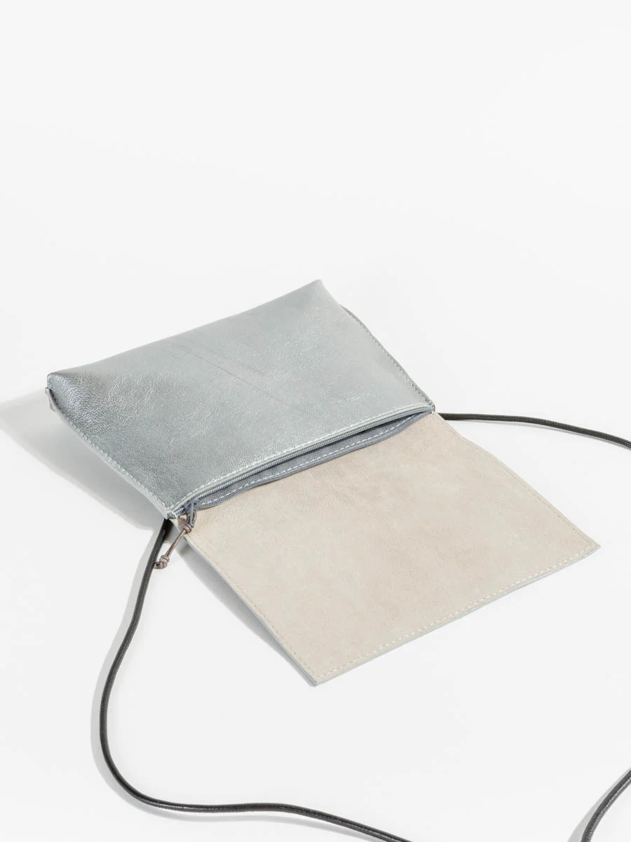 strappy foldover - silver - Image 4