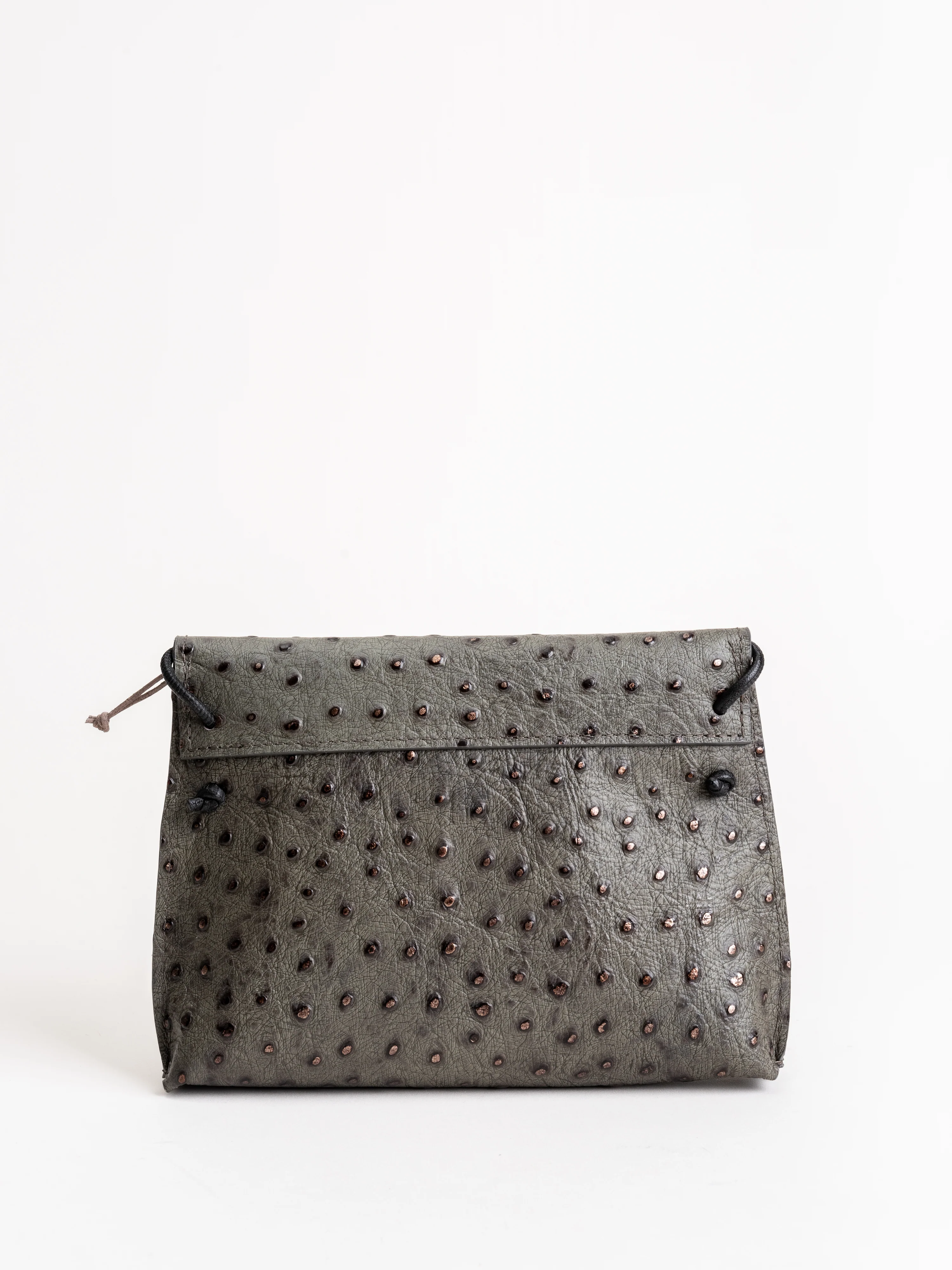 strappy foldover - storm ostrich - Image 2