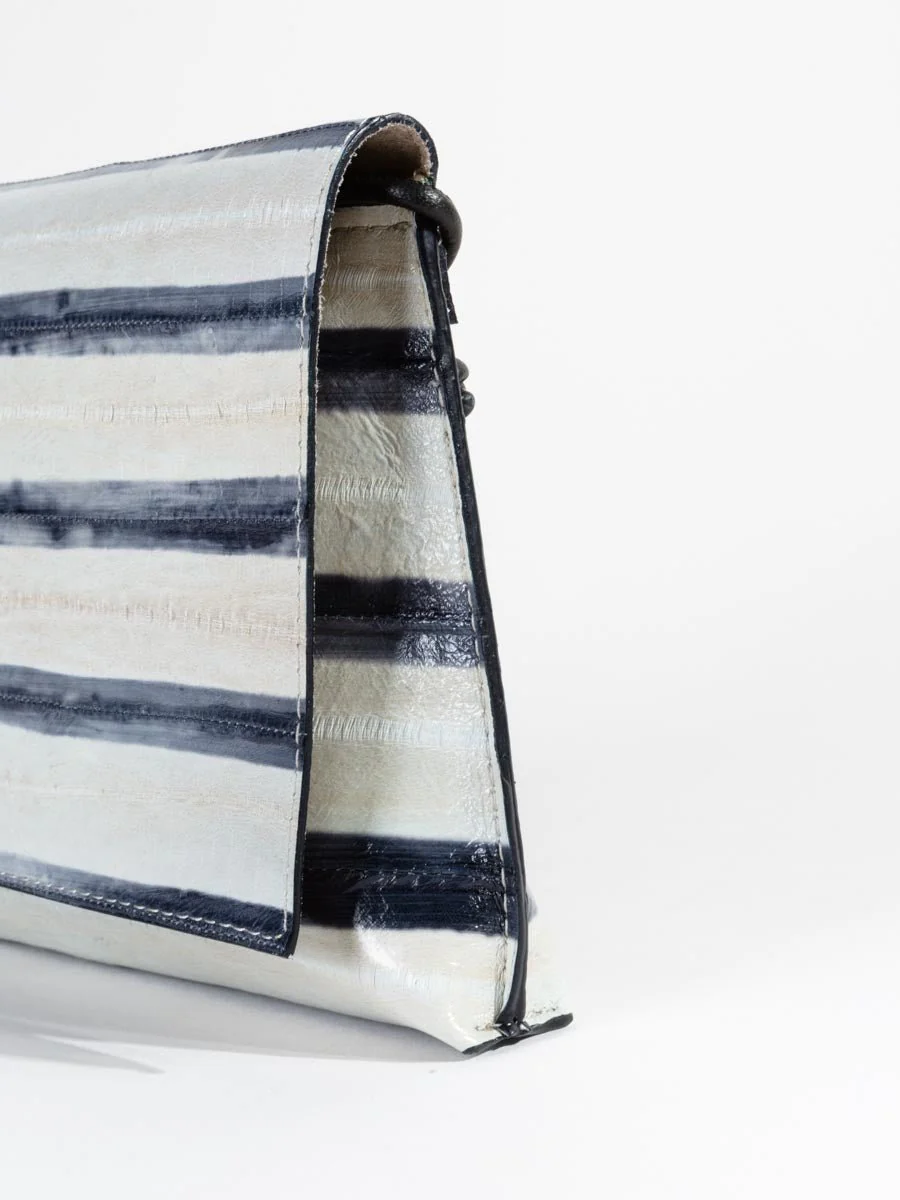 strappy foldover - striped eel - Image 3