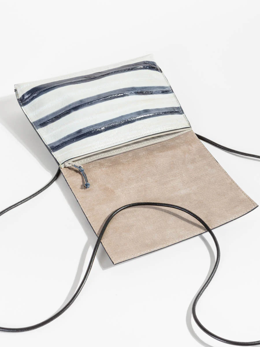 strappy foldover - striped eel - Image 5