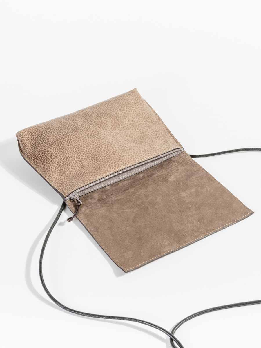 strappy foldover - taupe - Image 4