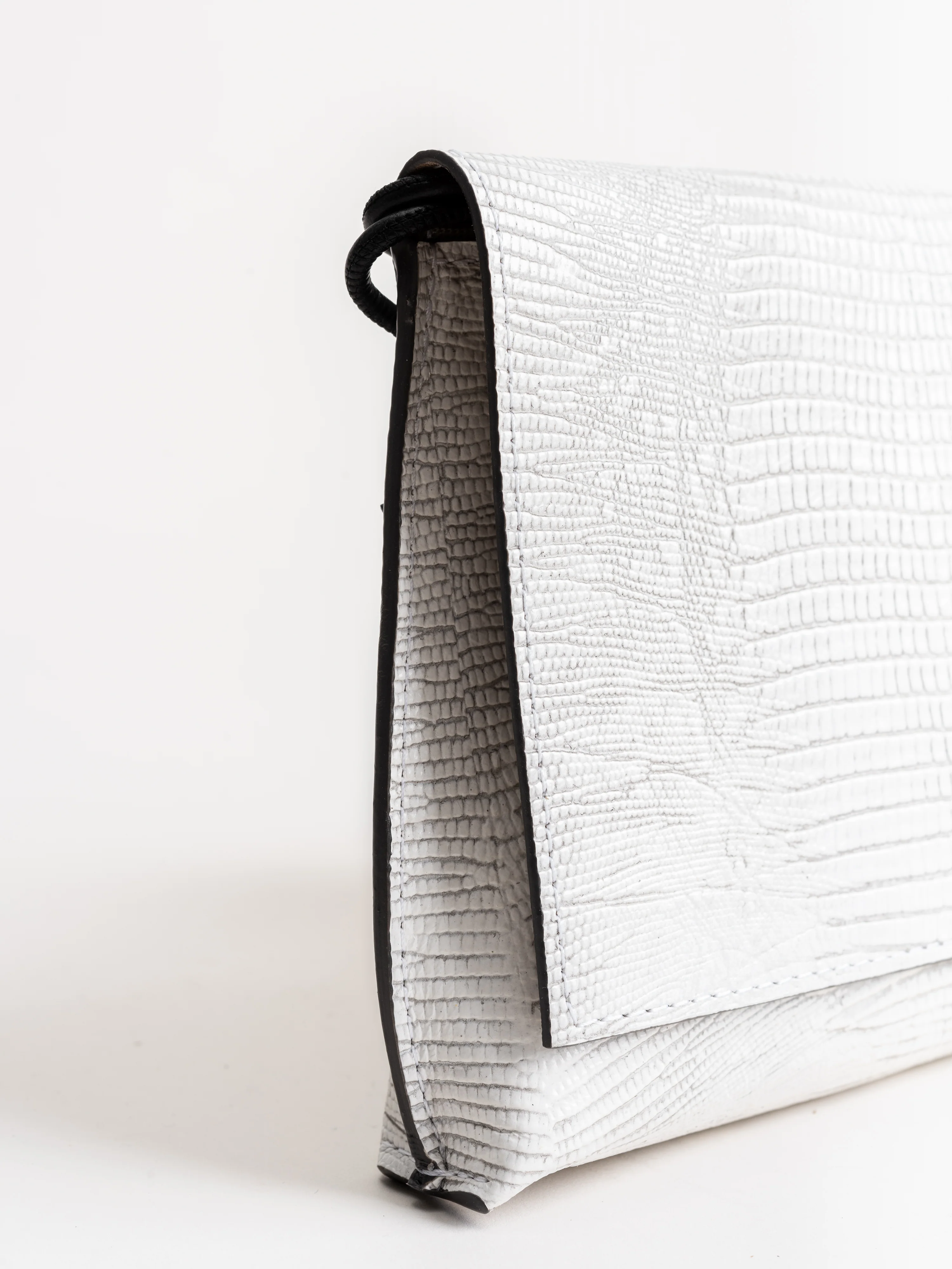 strappy foldover - white lizard - Image 3