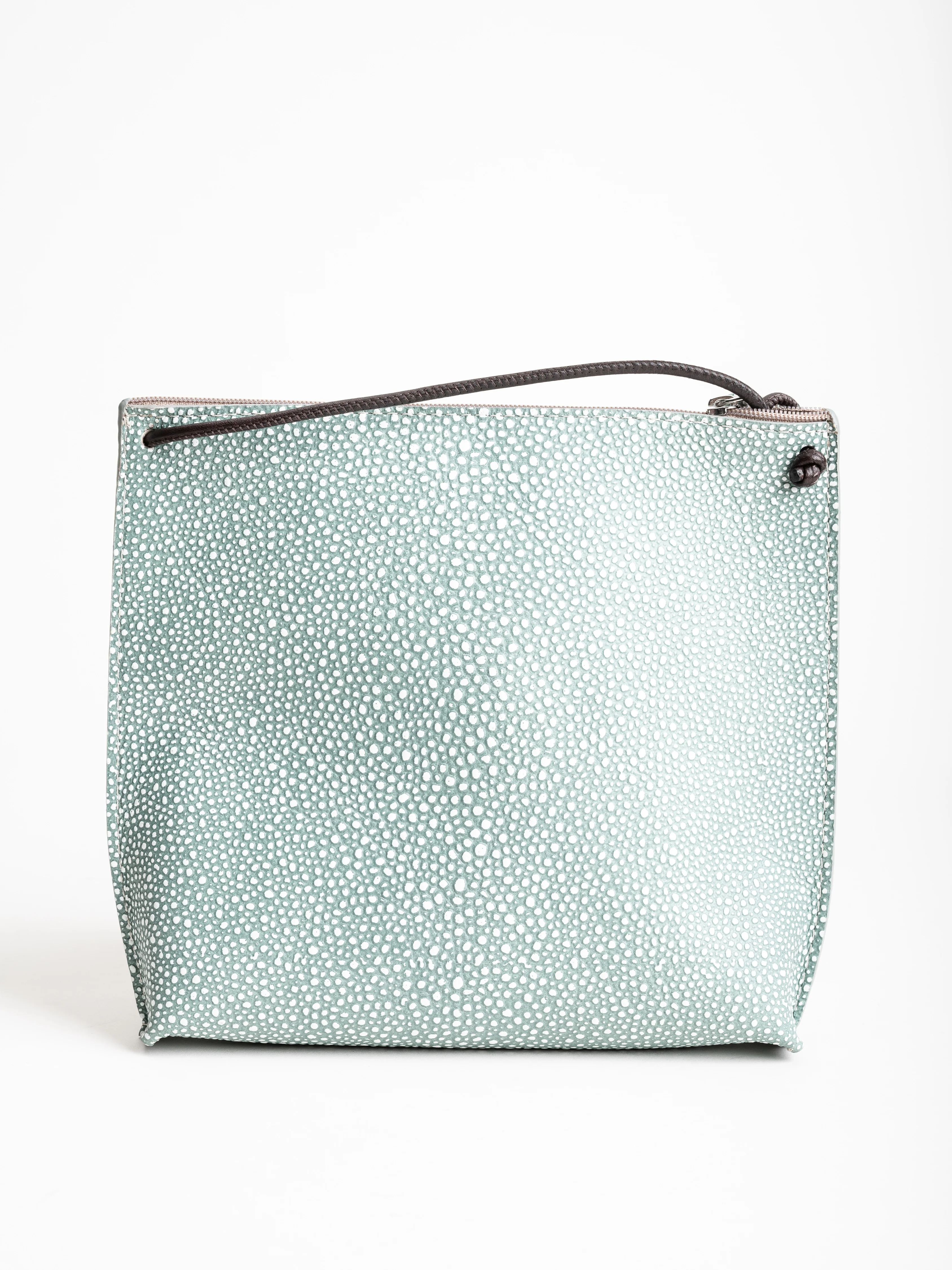 strappy pouch - azure shagreen - Image 2