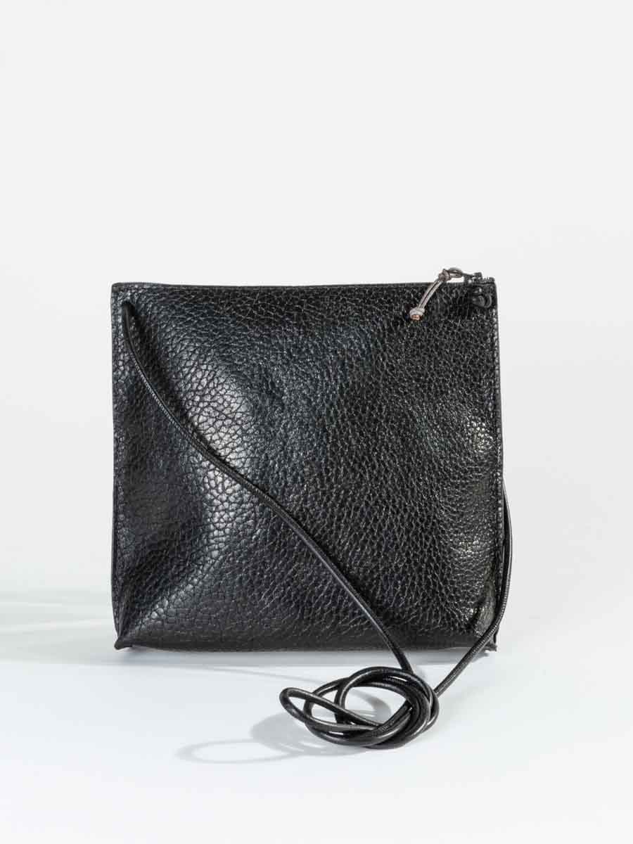 strappy pouch - black grained - Image 2