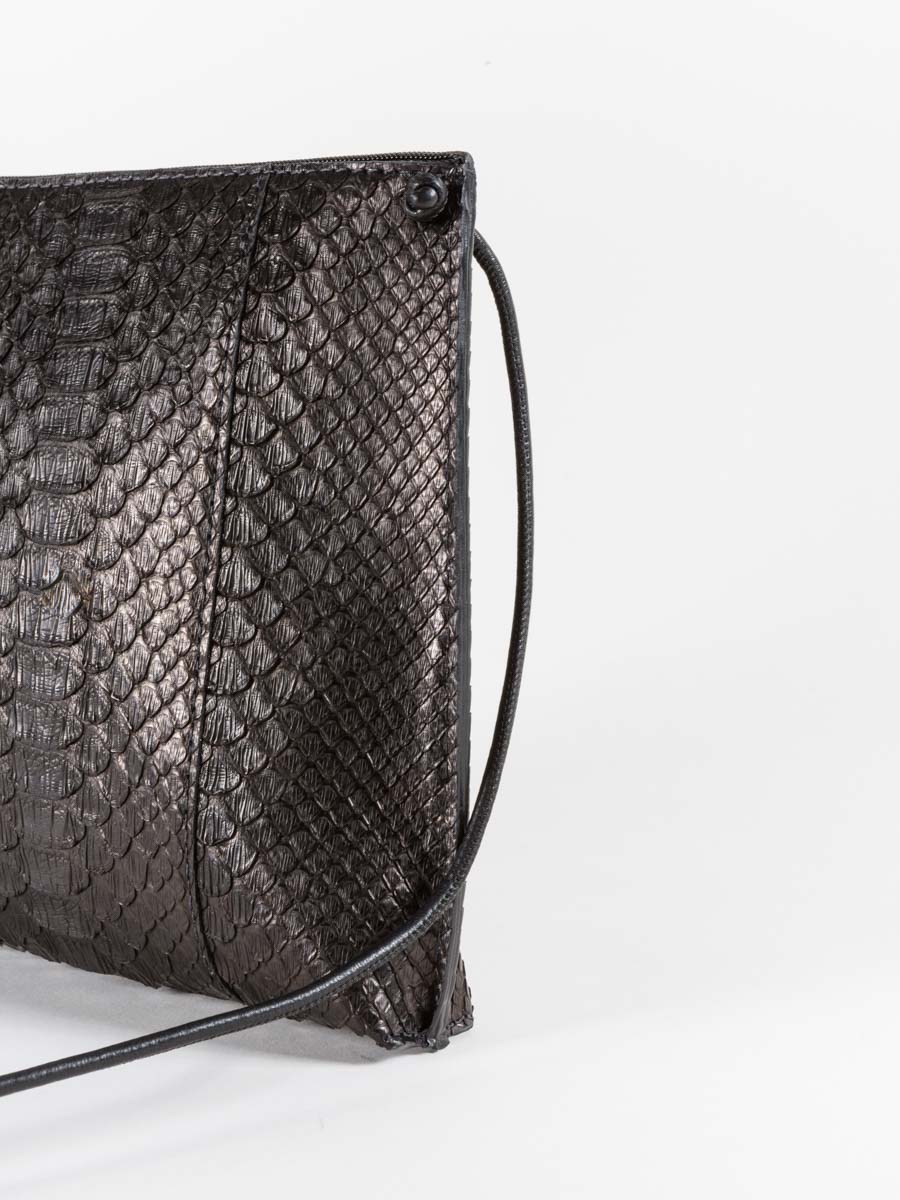 strappy pouch - black python - Image 2