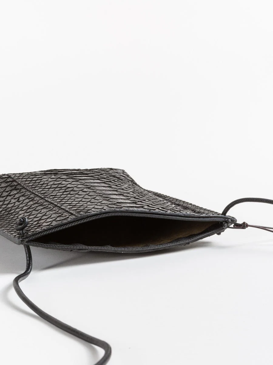 strappy pouch - black python - Image 3