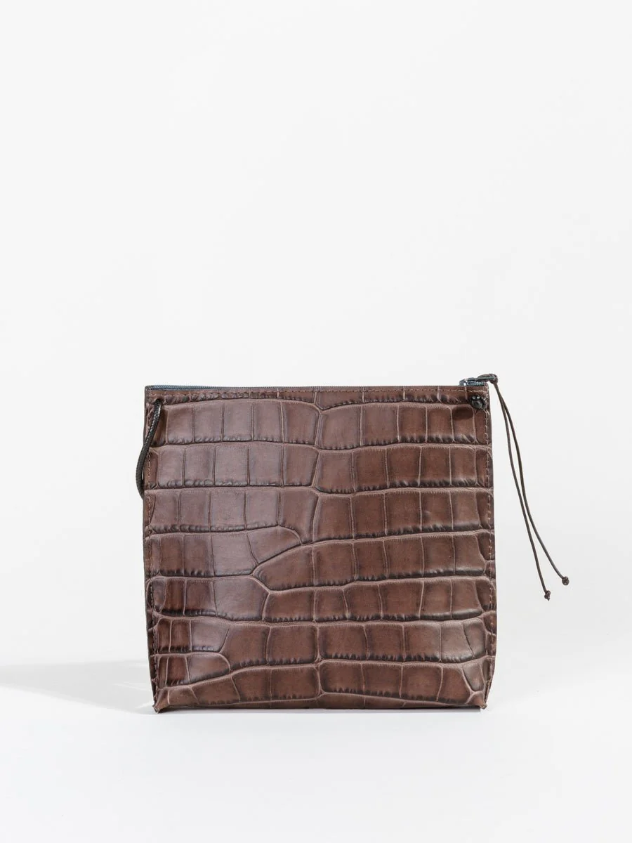 strappy pouch - mocha