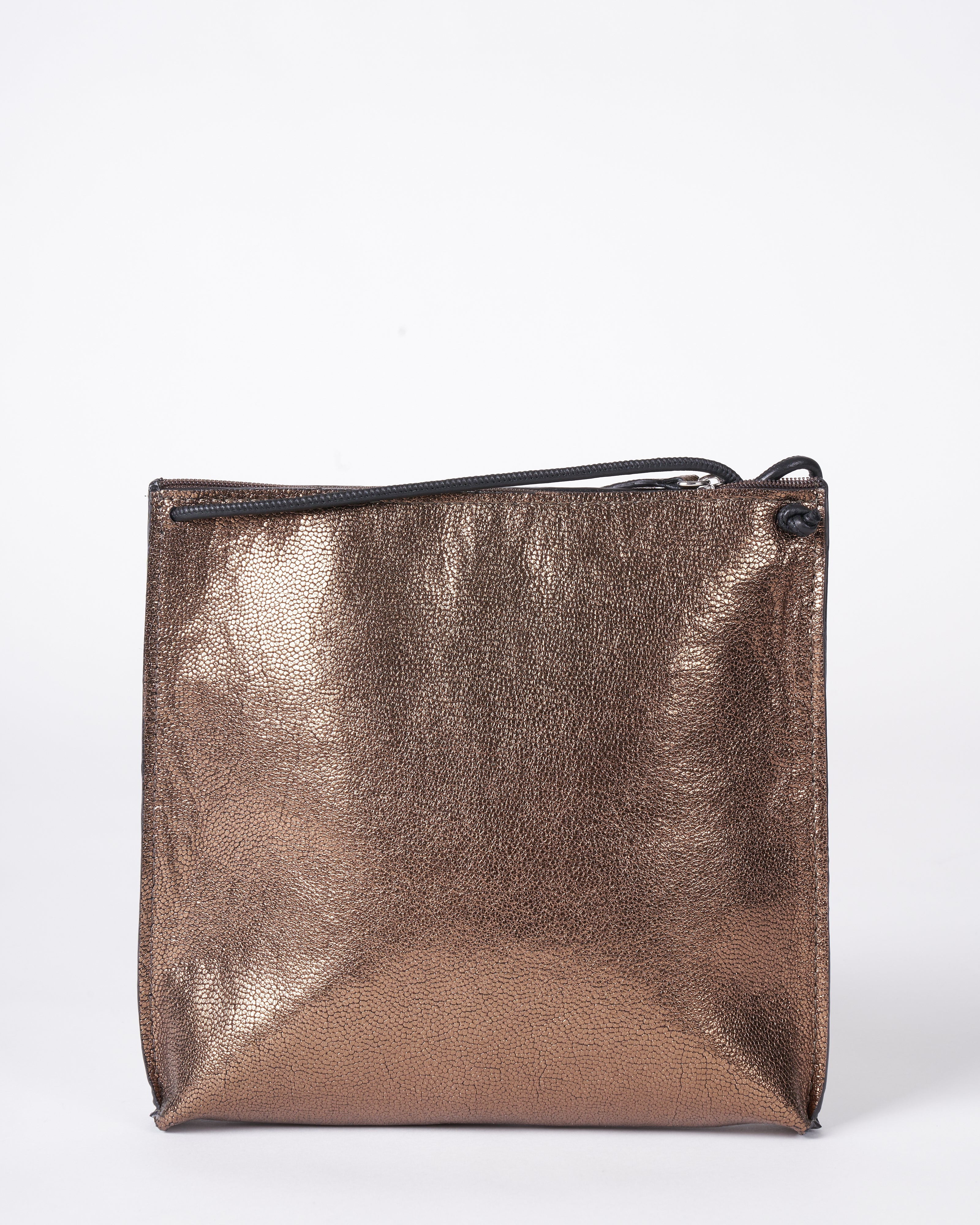 strappy pouch - gold embossed dots - Image 2