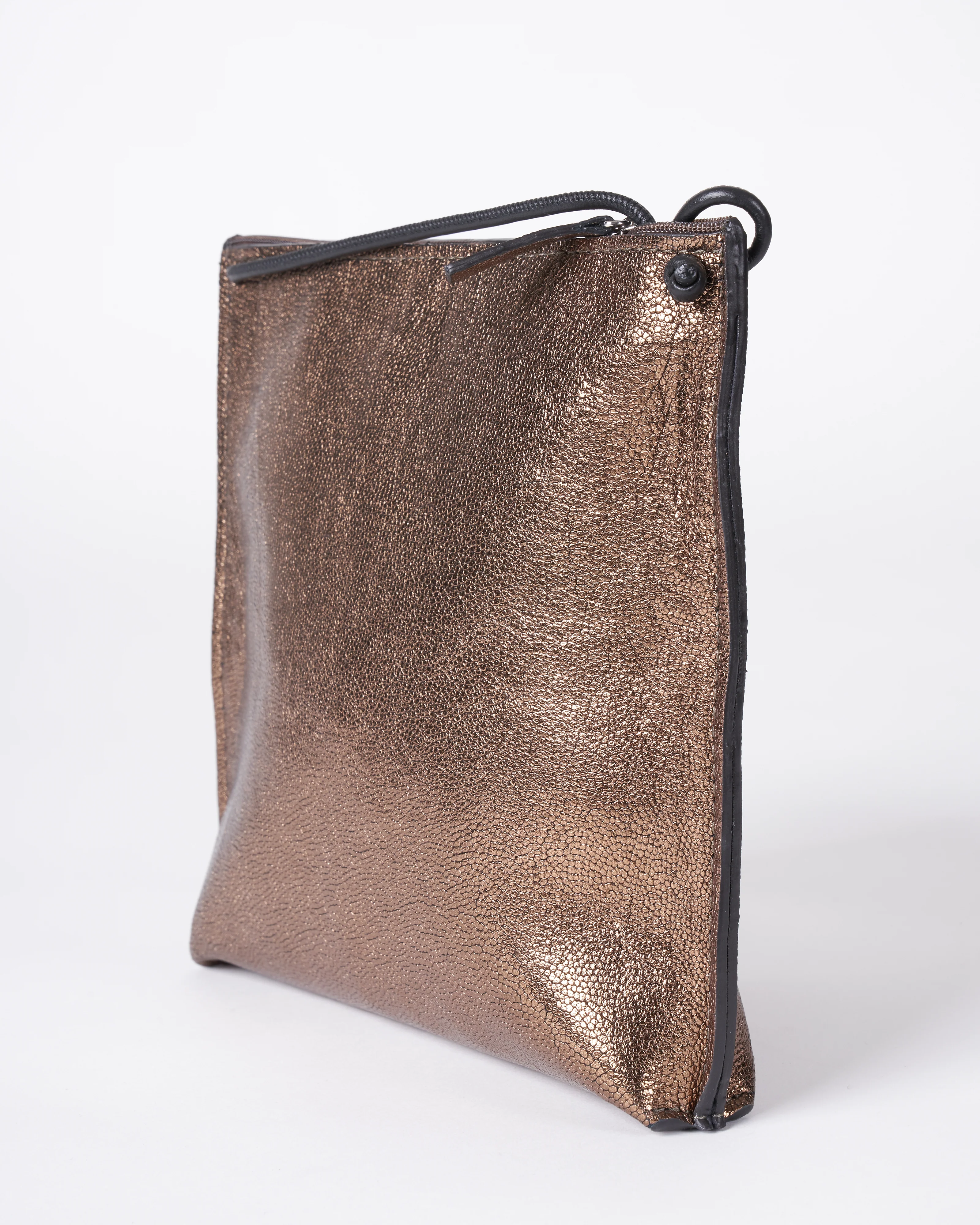 strappy pouch - gold embossed dots - Image 3