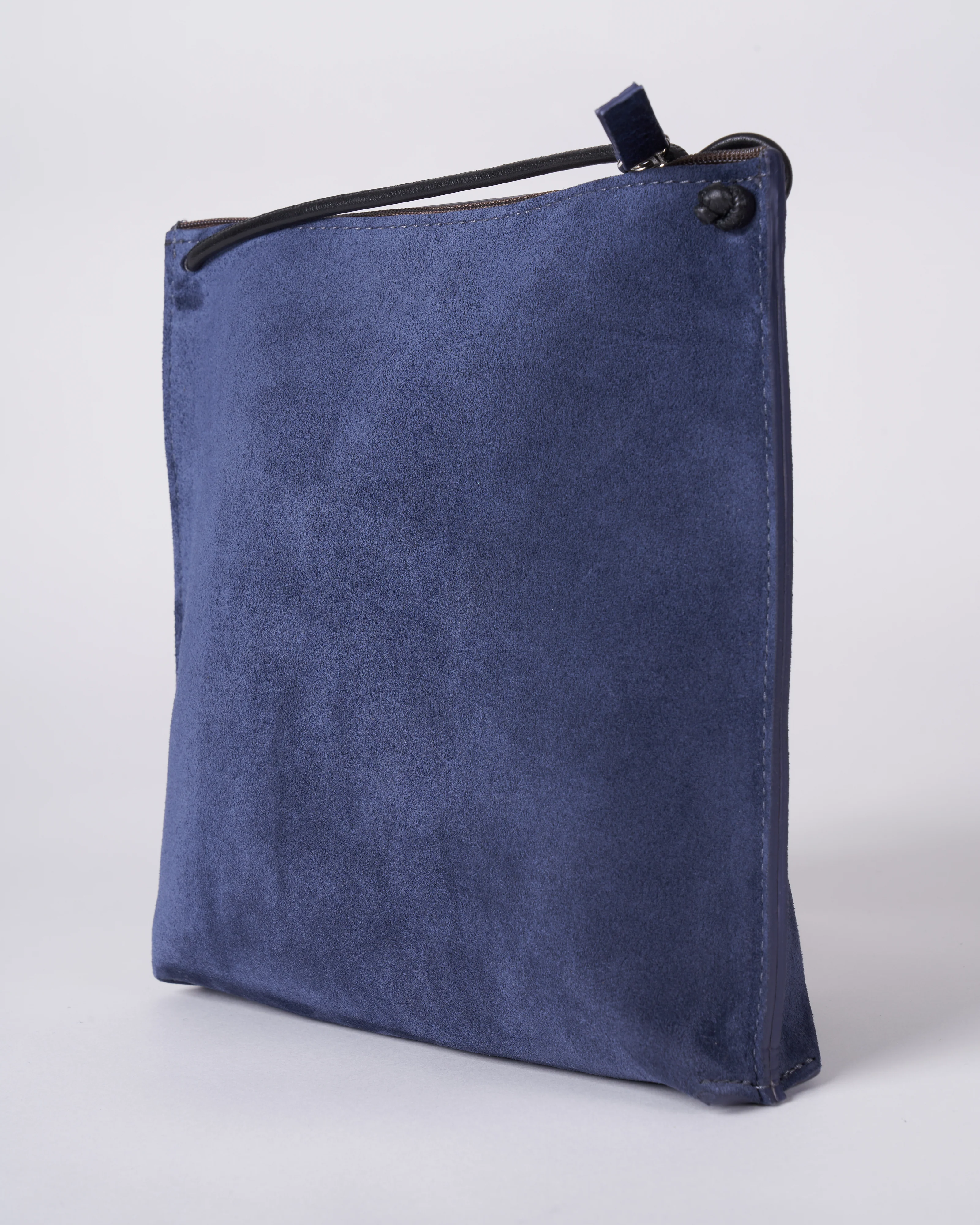 strappy pouch - indigo suede - Image 3
