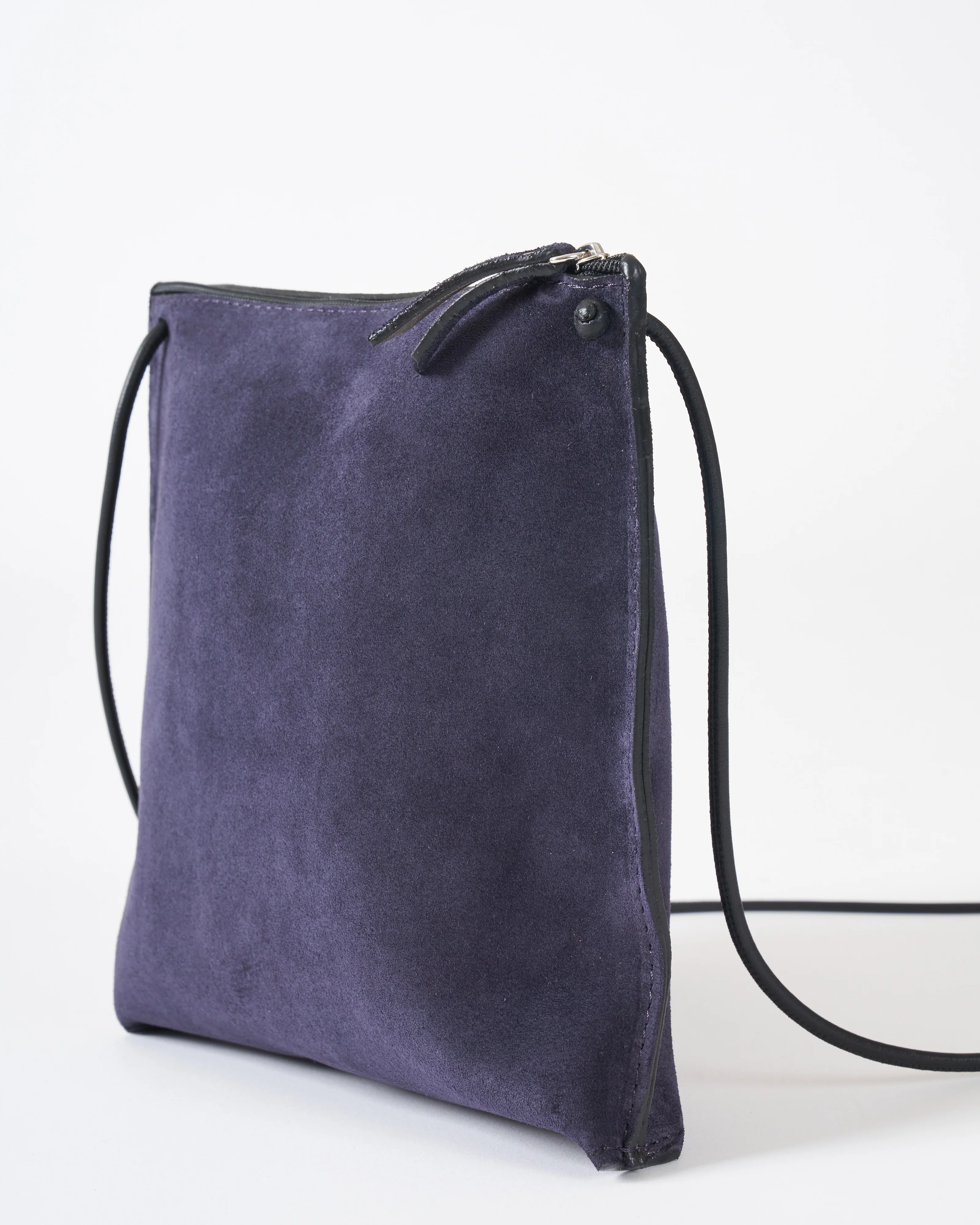 strappy pouch - ink suede - Image 3