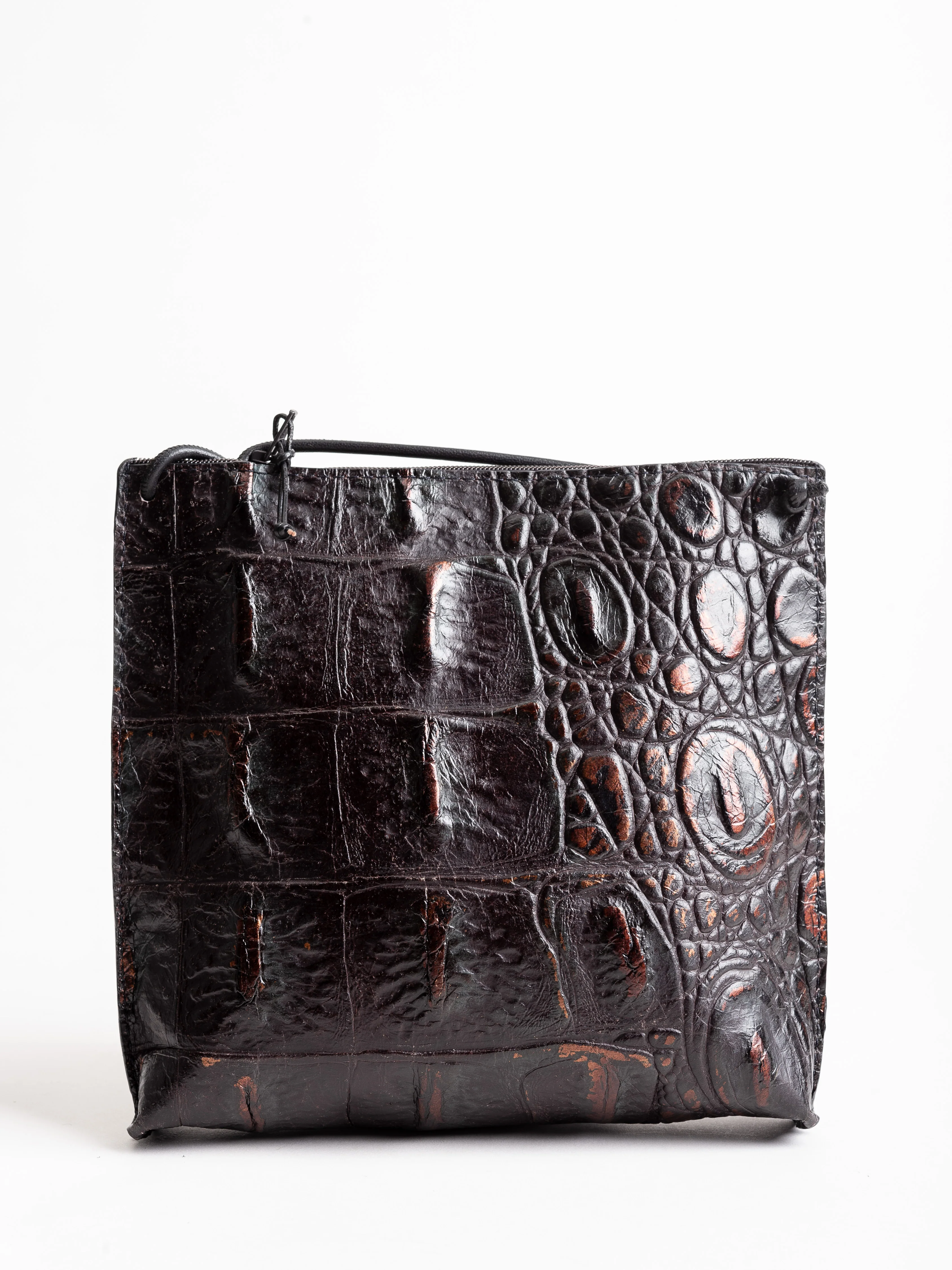 strappy pouch - neptune embossed monster croc - Image 2