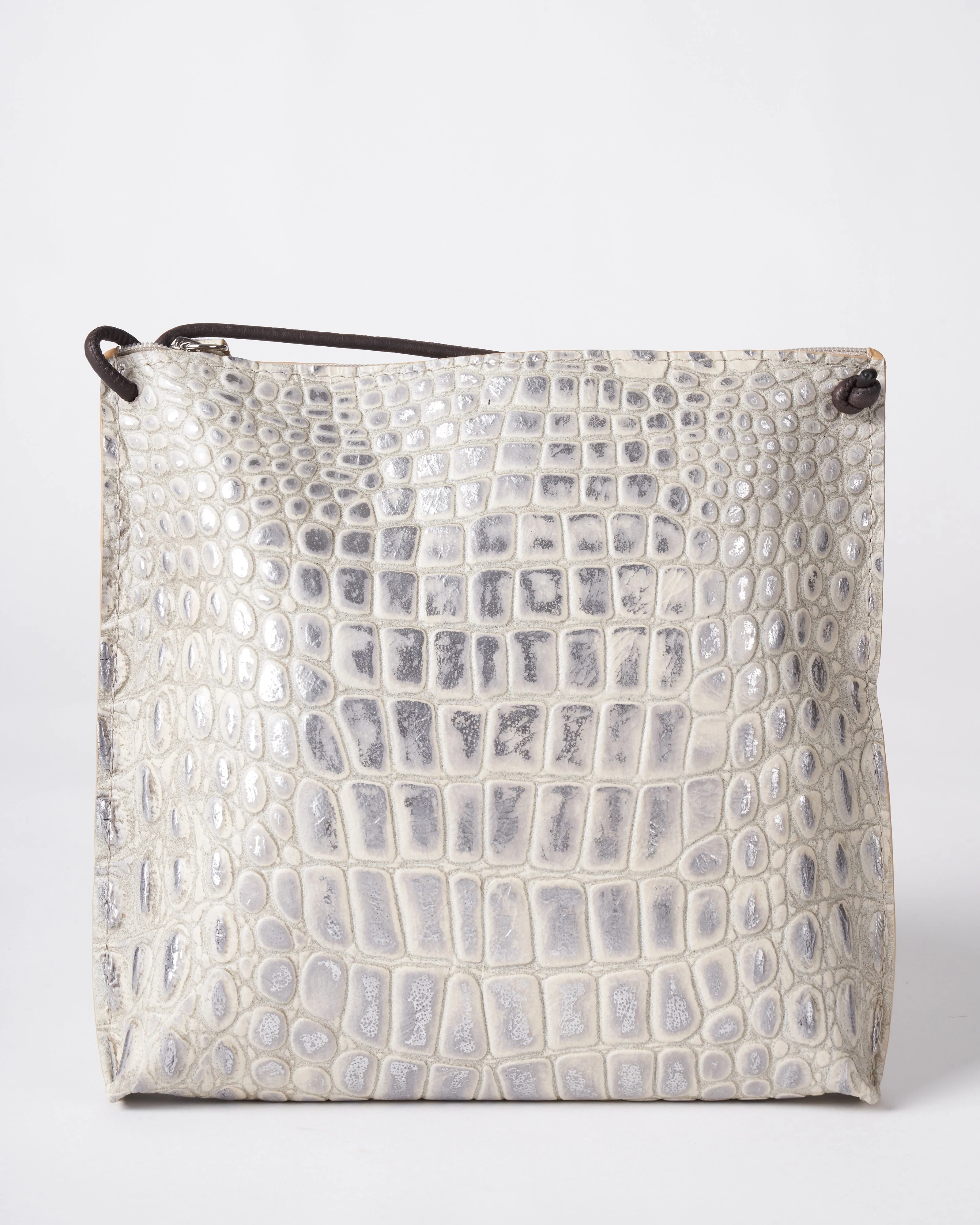 strappy pouch - platinum stone - Image 2