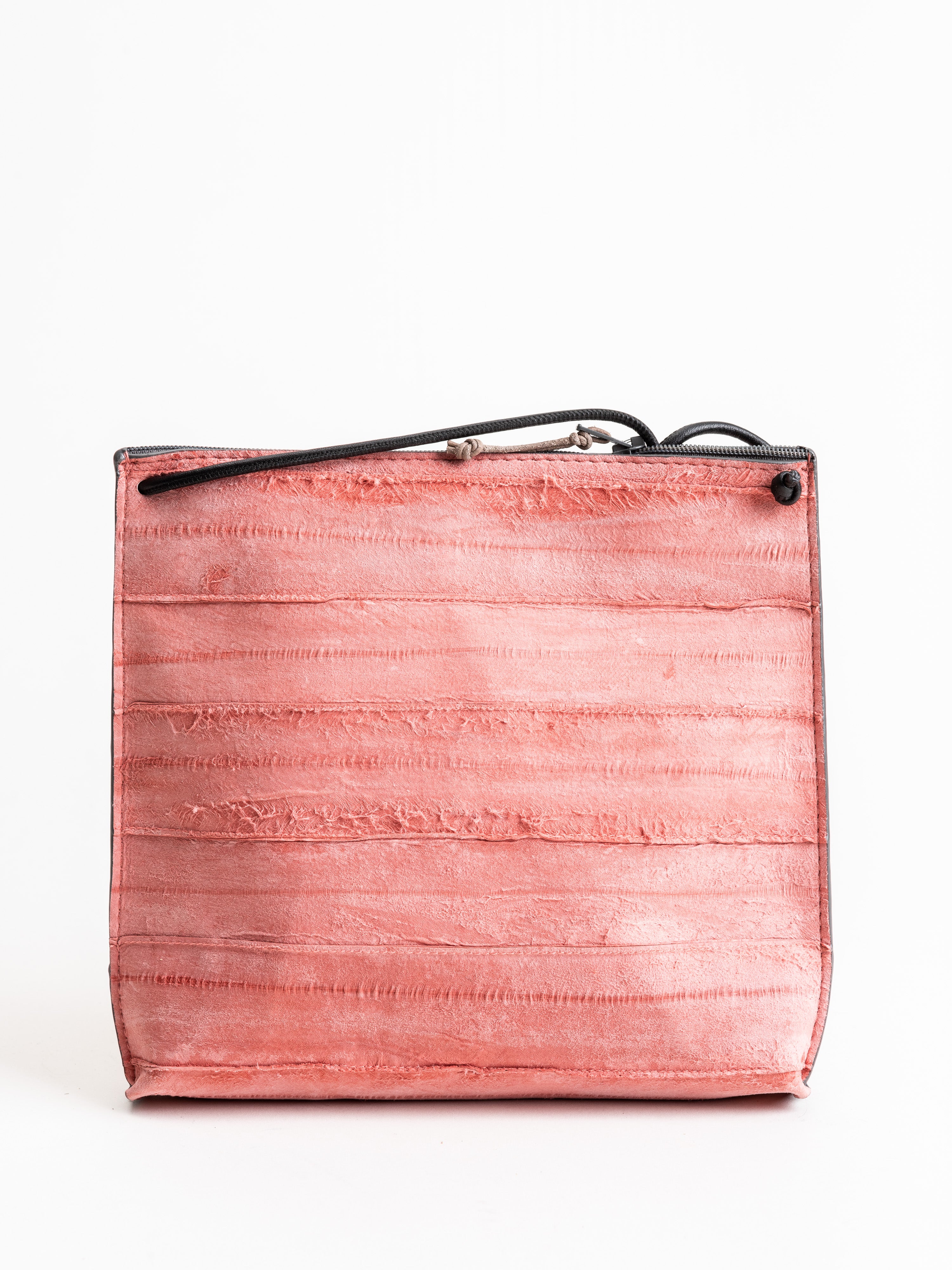 strappy pouch - pink reverse eel - Image 2