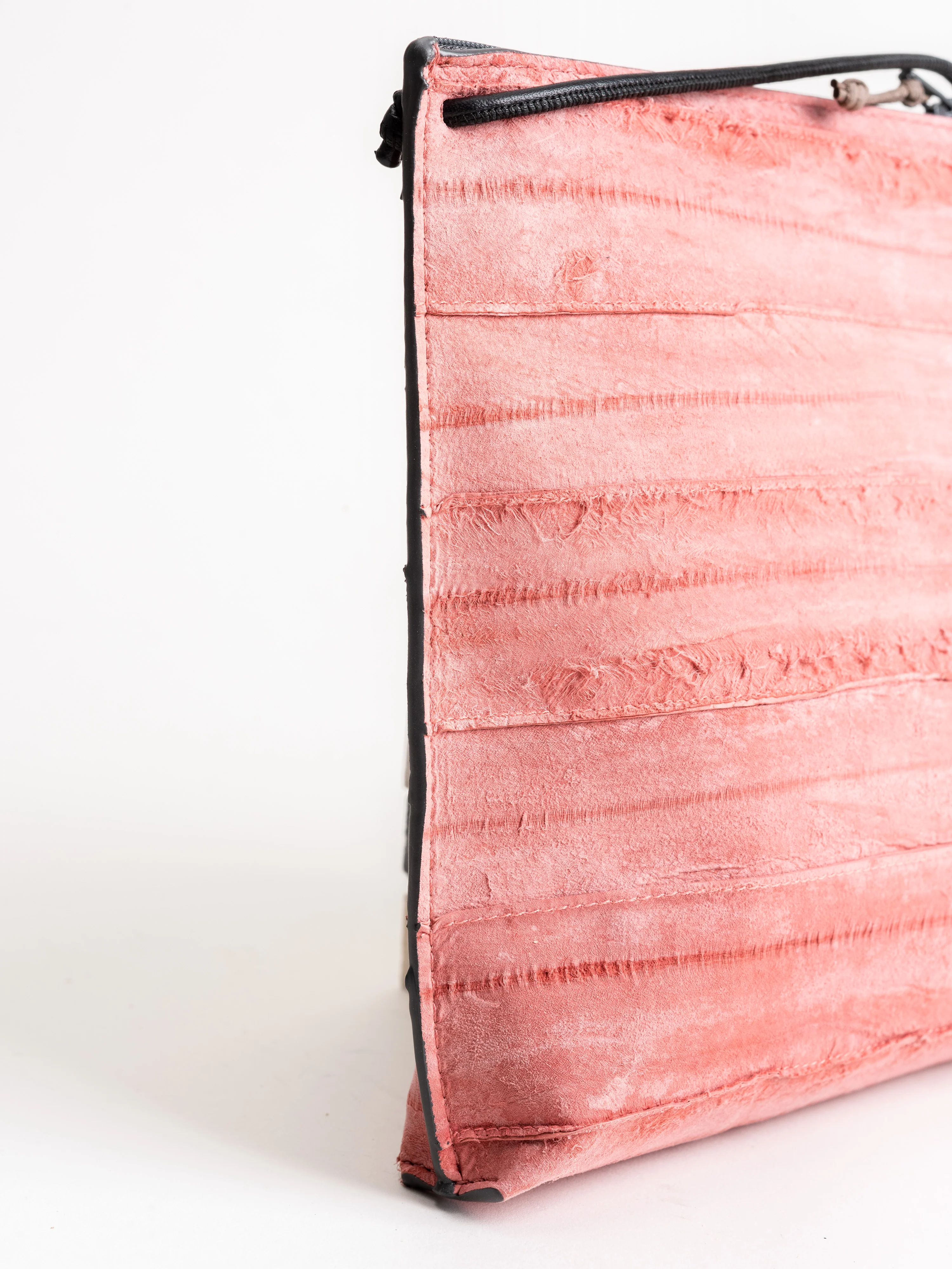 strappy pouch - pink reverse eel - Image 3