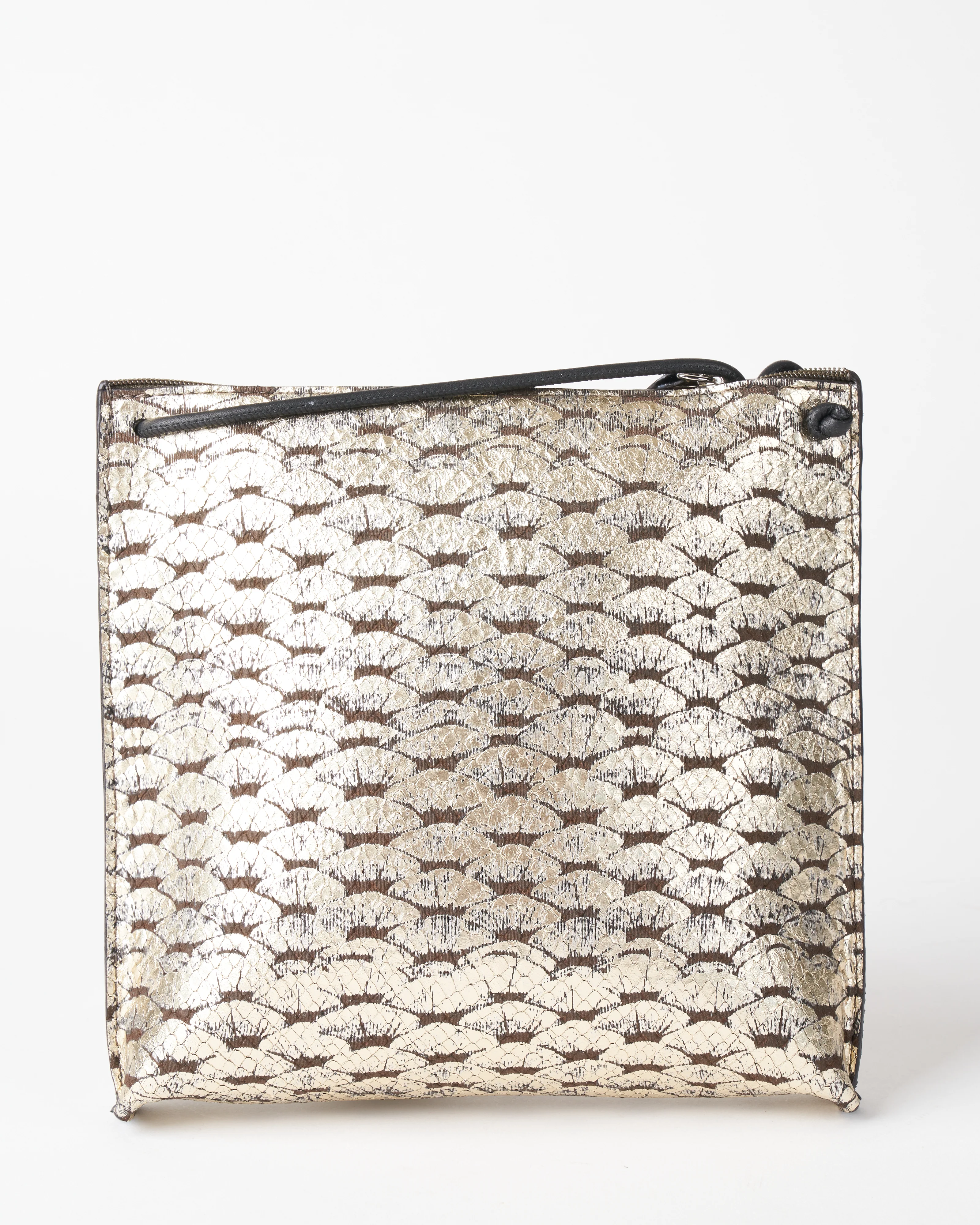 strappy pouch - silver leaf - Image 2